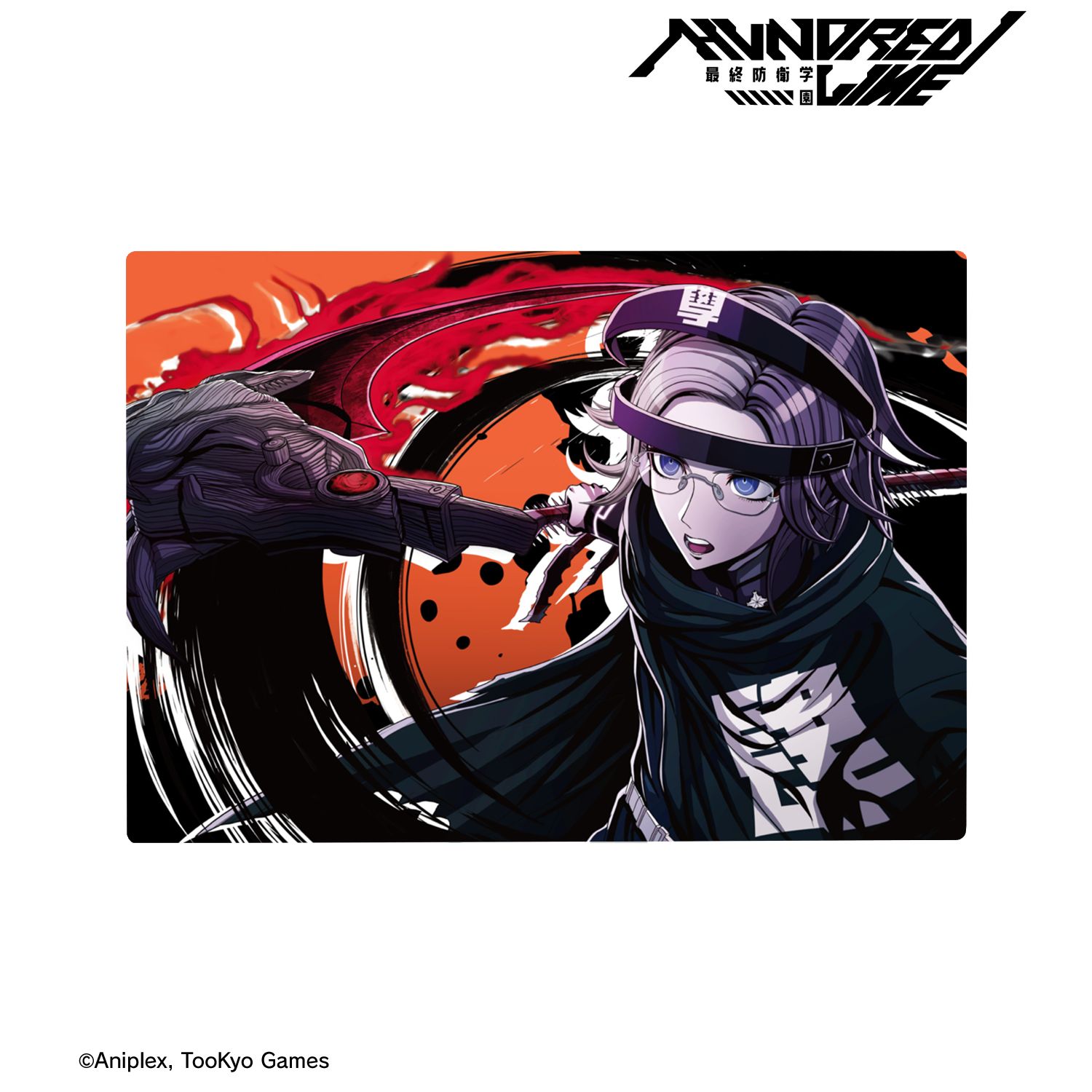 HUNDRED LINE -最終防衛学園- 蒼月衛人 B6メタルアートパネル 画像 3 | AniSmile