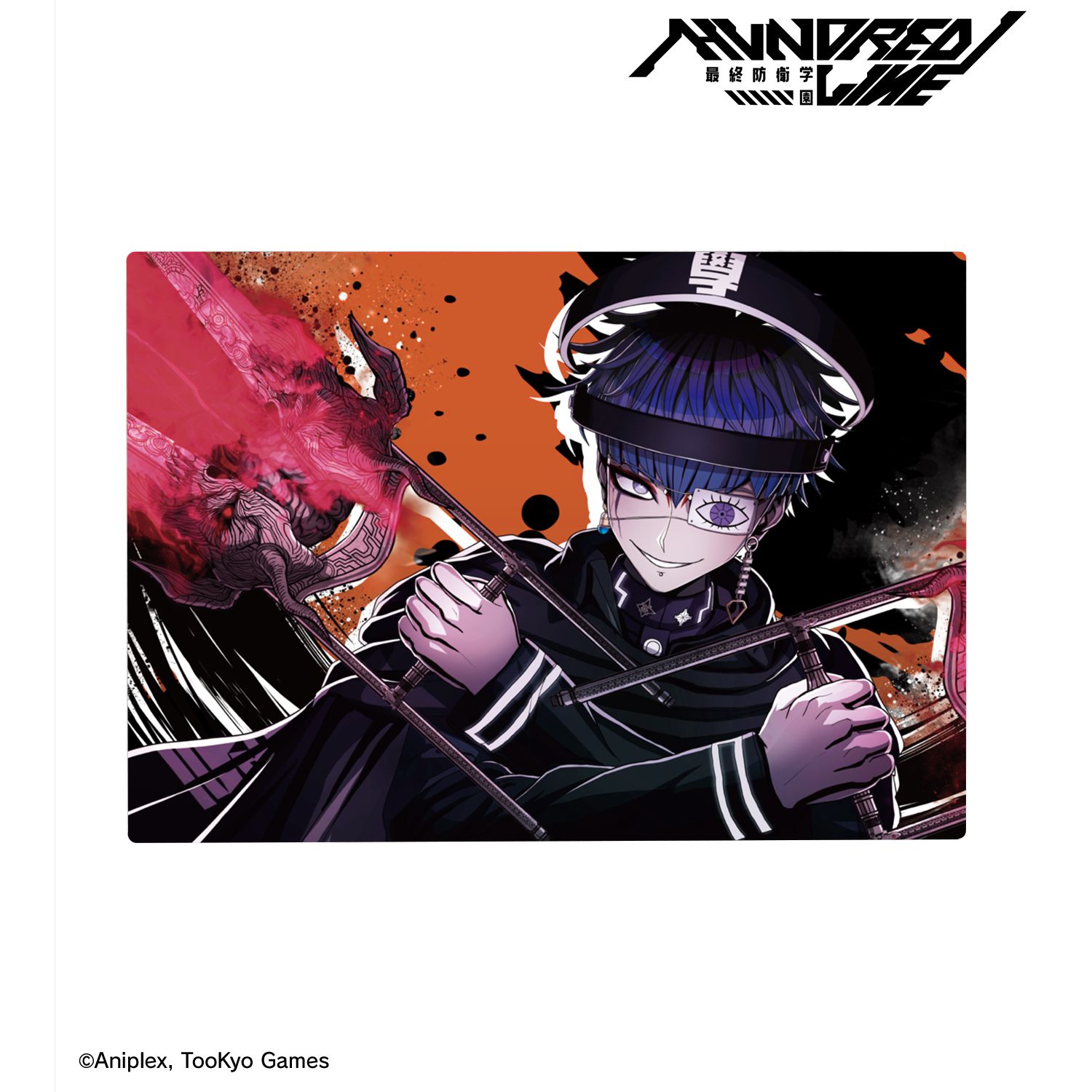 HUNDRED LINE -最終防衛学園- 面影歪 B6メタルアートパネル 画像 2 | AniSmile