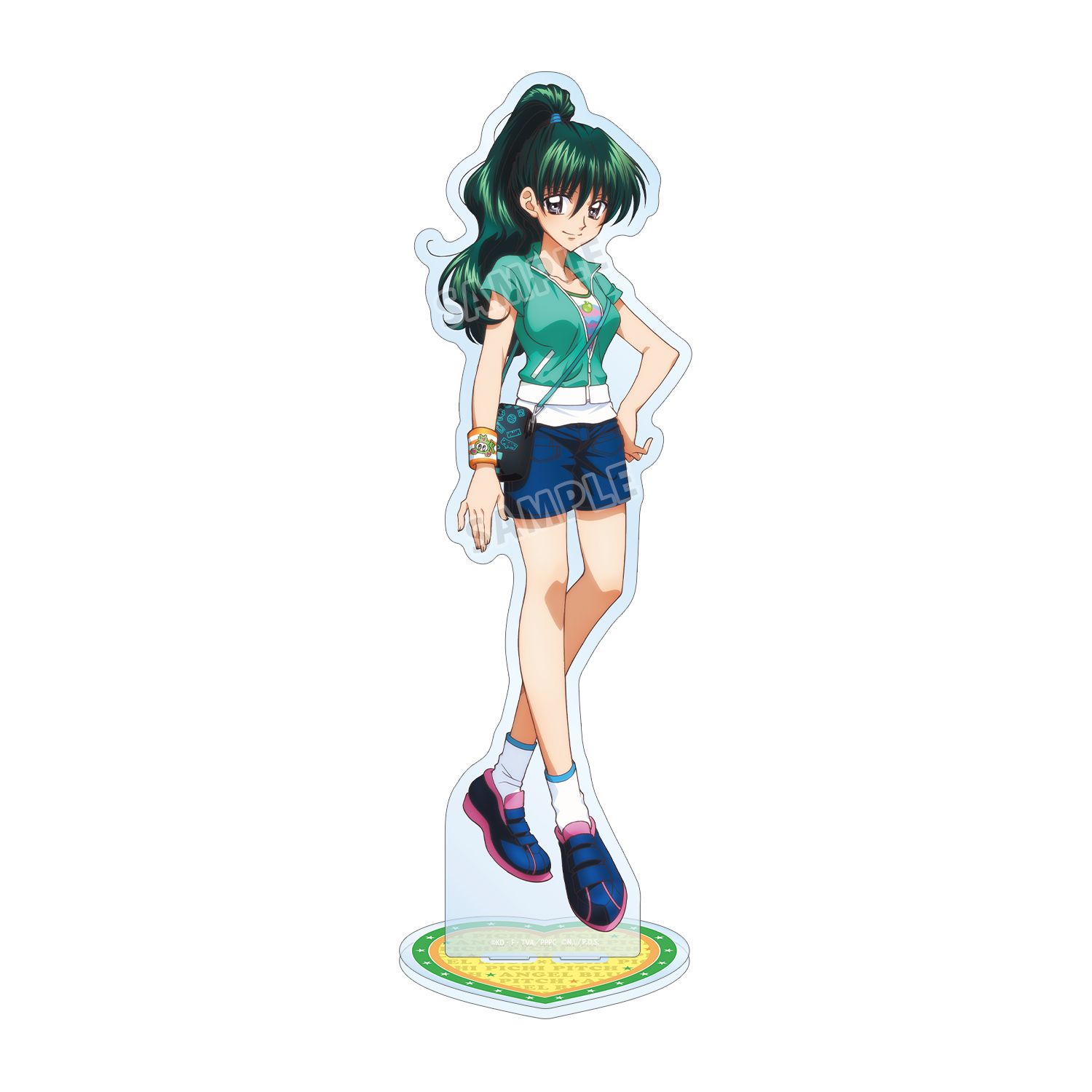 アニメ「ぴちぴちピッチ」 ANGEL BLUEコラボ 描き下ろし 洞院 リナ 特大アクリルスタンド ver.A - 公式商品画像 | AniSmile