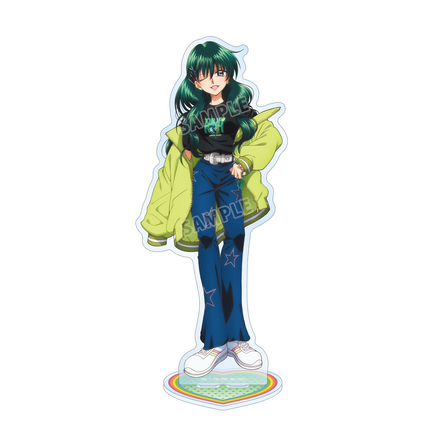 アニメ「ぴちぴちピッチ」 ANGEL BLUEコラボ 描き下ろし 洞院 リナ 特大アクリルスタンド ver.B - 公式商品画像 | AniSmile