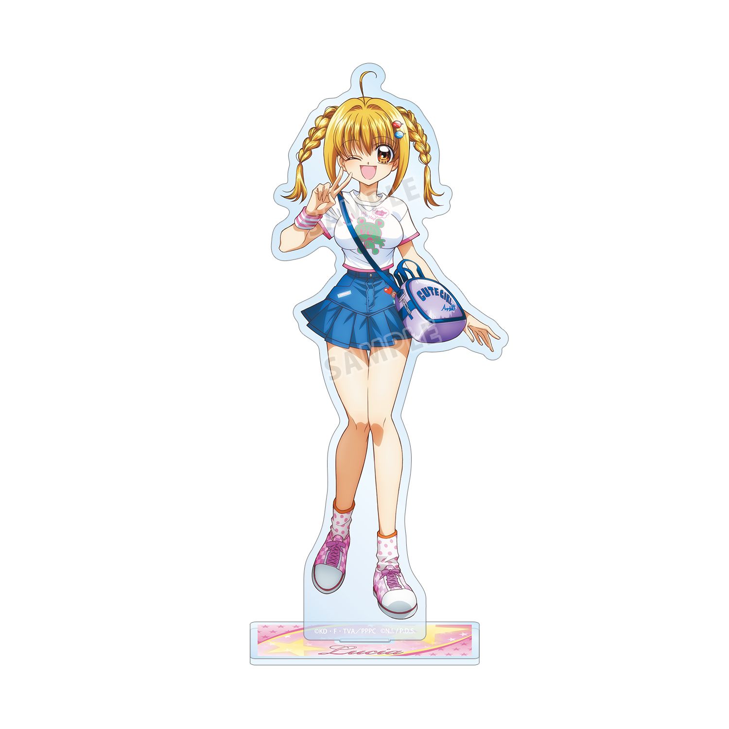アニメ「ぴちぴちピッチ」 ANGEL BLUEコラボ 描き下ろし 七海 るちあ BIGアクリルスタンド ver.A - 公式商品画像 | AniSmile