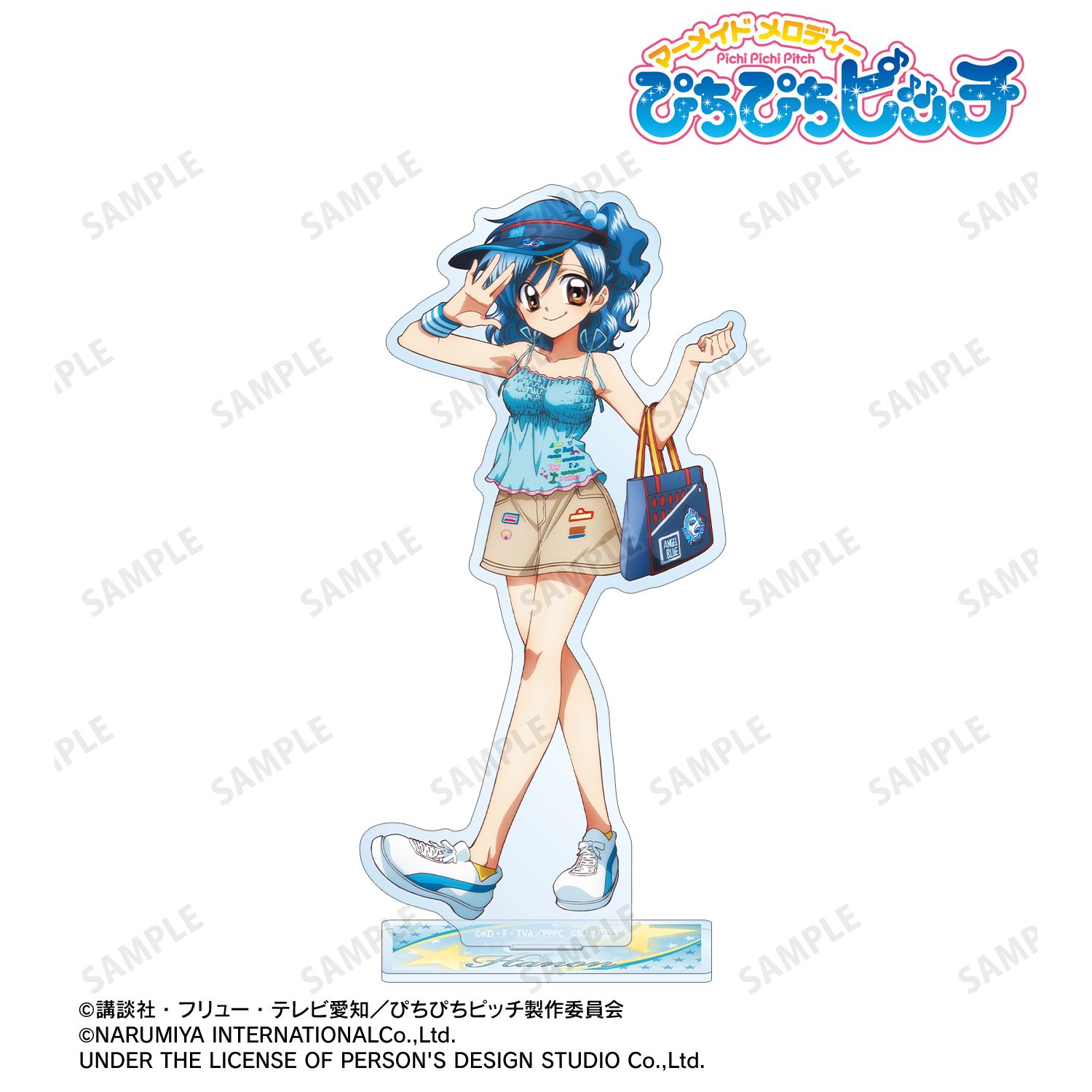 アニメ「ぴちぴちピッチ」 ANGEL BLUEコラボ 描き下ろし 宝生 波音 BIGアクリルスタンド ver.A 画像 2 | AniSmile