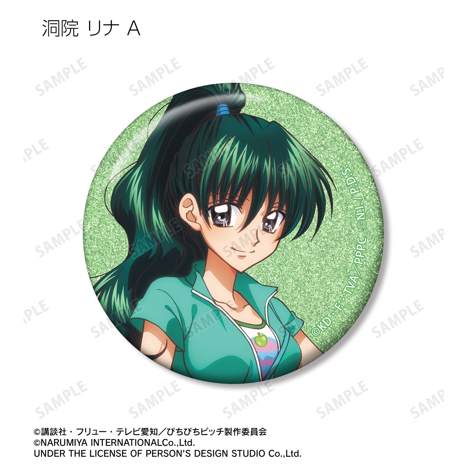 アニメ「ぴちぴちピッチ」 ANGEL BLUEコラボ 描き下ろし トレーディンググリッター缶バッジ(単位/単品) 画像 5 | AniSmile