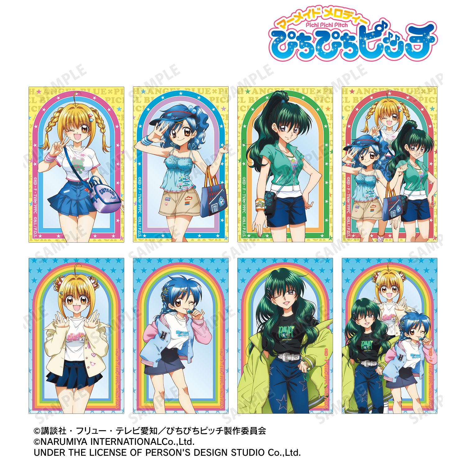 アニメ「ぴちぴちピッチ」 ANGEL BLUEコラボ 描き下ろし トレーディングコンパクトクリアカード(単位/単品) 画像 2 | AniSmile