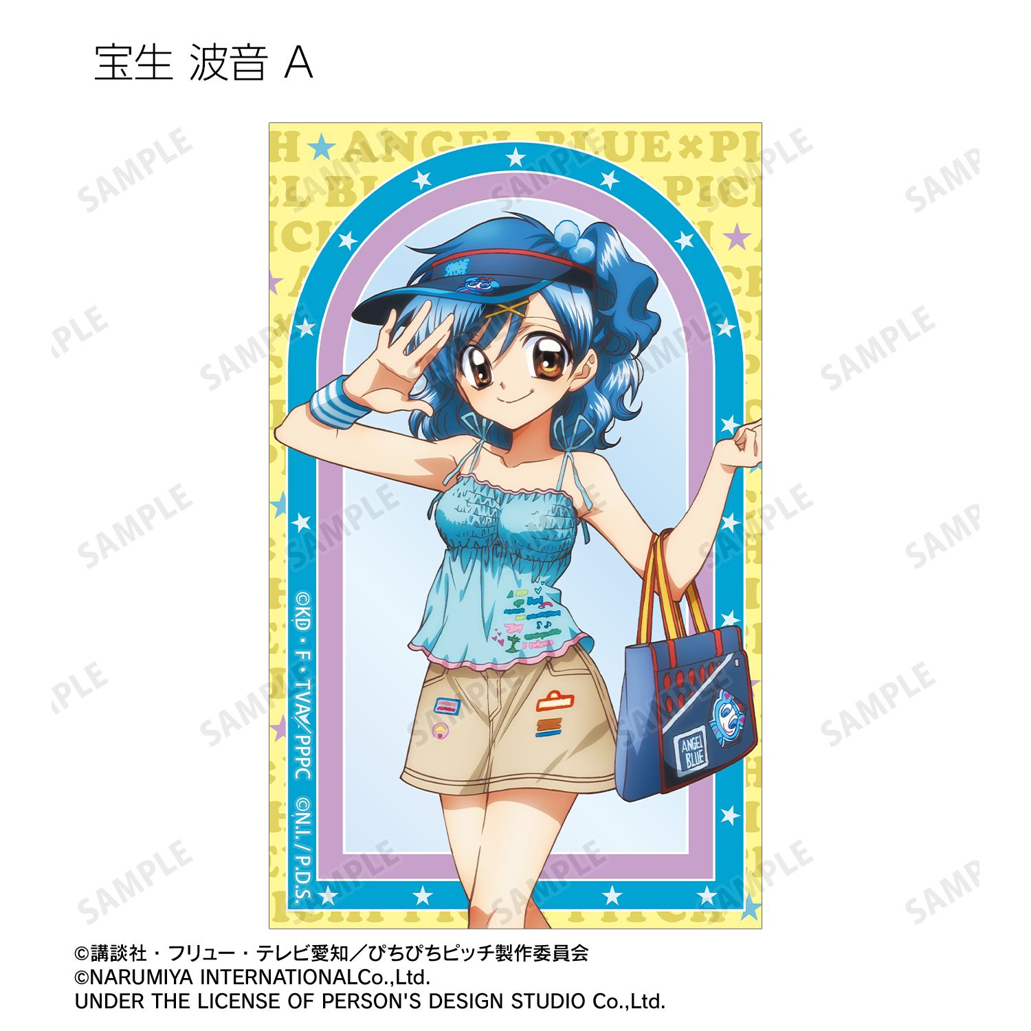 アニメ「ぴちぴちピッチ」 ANGEL BLUEコラボ 描き下ろし トレーディングコンパクトクリアカード(単位/単品) 画像 4 | AniSmile