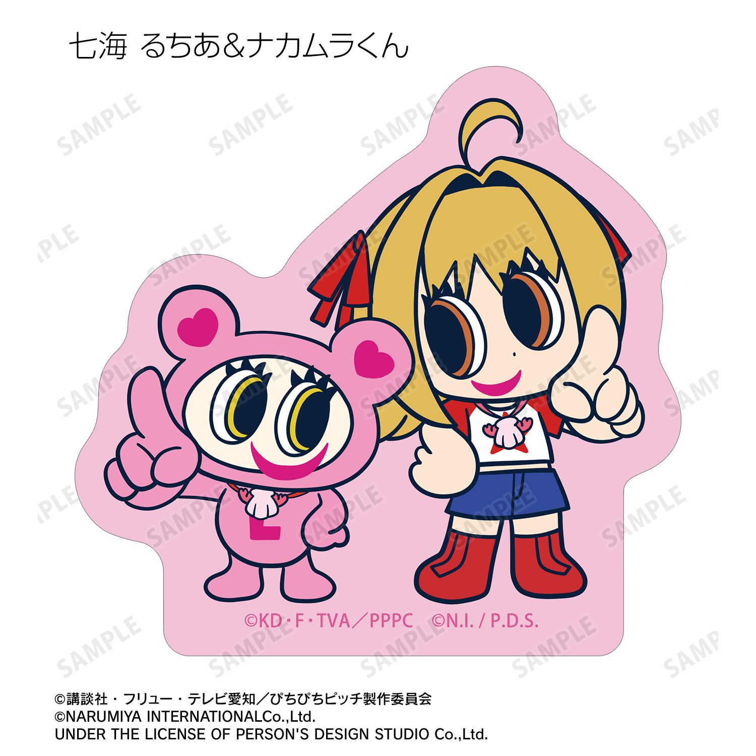 アニメ「ぴちぴちピッチ」 ANGEL BLUEコラボ フレークシール 画像 3 | AniSmile