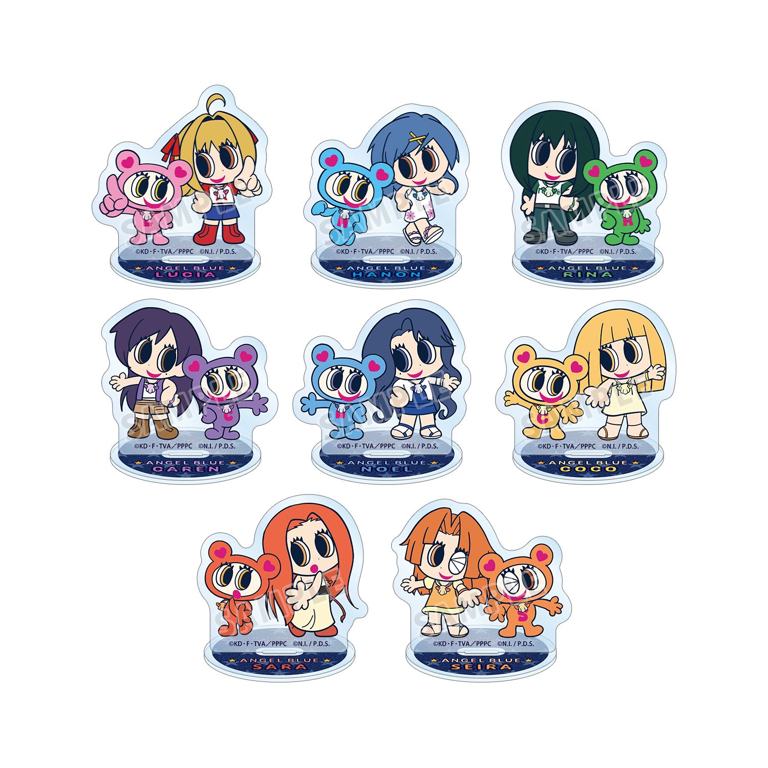 アニメ「ぴちぴちピッチ」 ANGEL BLUEコラボ トレーディングアクリルスタンド(単位/単品) - 公式商品画像 | AniSmile