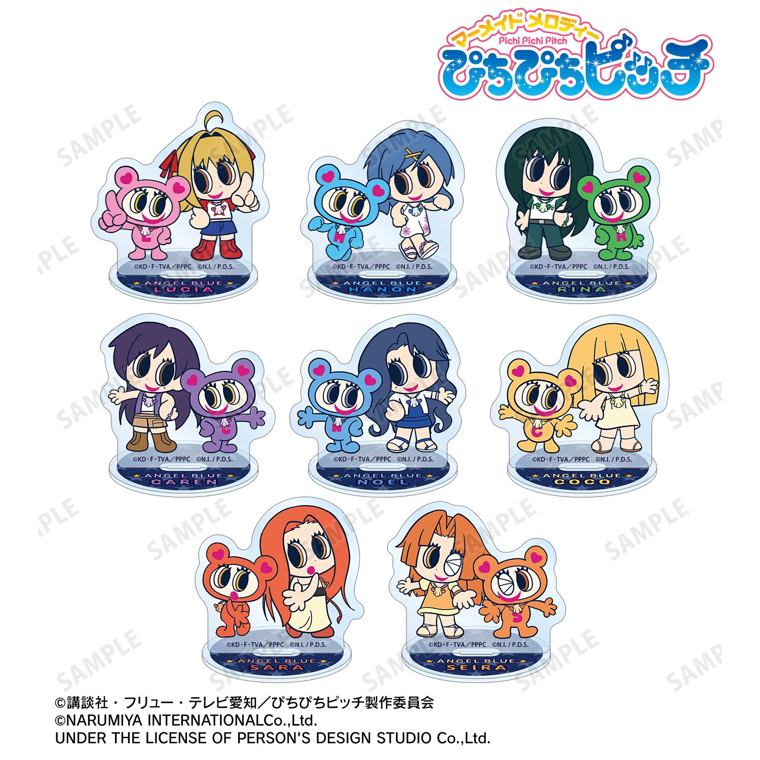 アニメ「ぴちぴちピッチ」 ANGEL BLUEコラボ トレーディングアクリルスタンド(単位/単品) 画像 2 | AniSmile