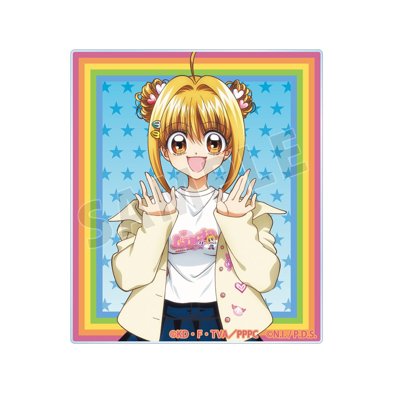 アニメ「ぴちぴちピッチ」 ANGEL BLUEコラボ 描き下ろし 七海 るちあ アクリルカード ver.B - 公式商品画像 | AniSmile