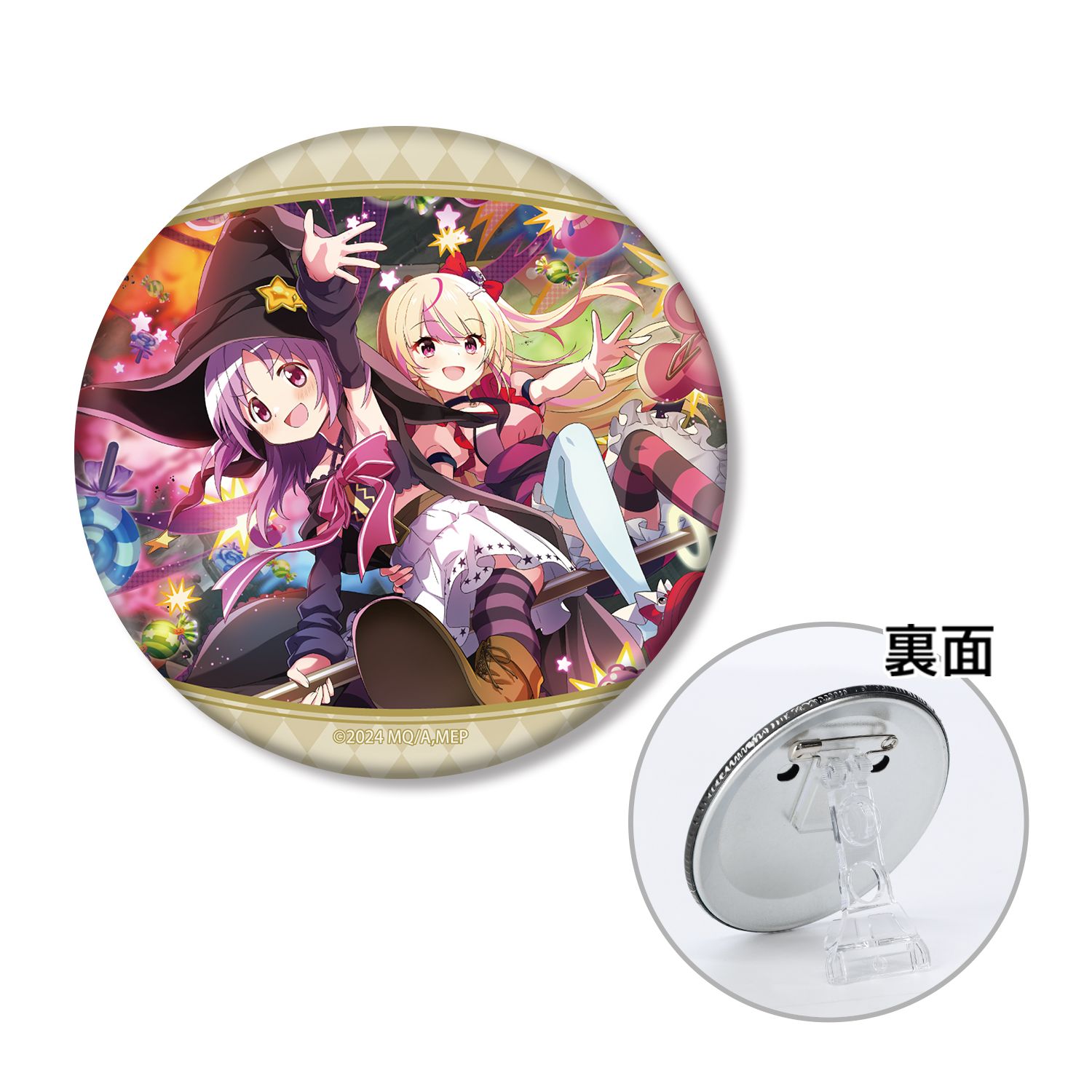 魔法少女まどか☆マギカ Magia Exedra ふたりはマジカルでKAWAII 3WAY缶バッジ - 公式商品画像 | AniSmile