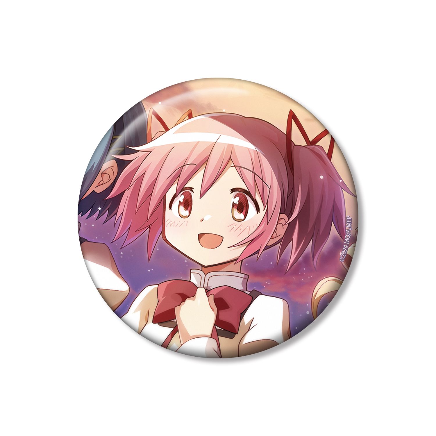魔法少女まどか☆マギカ Magia Exedra わたしたちの守るべき町 鹿目まどか 100mm缶バッジ - 公式商品画像 | AniSmile
