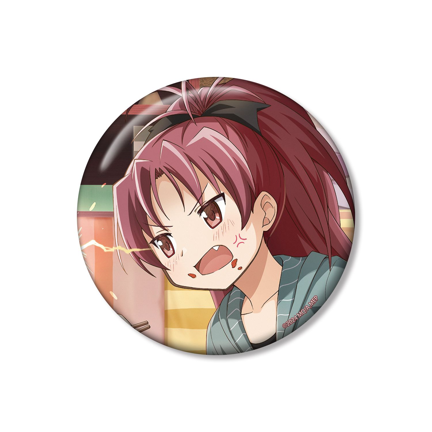 魔法少女まどか☆マギカ Magia Exedra プライドを賭けた戦い 佐倉杏子 100mm缶バッジ - 公式商品画像 | AniSmile