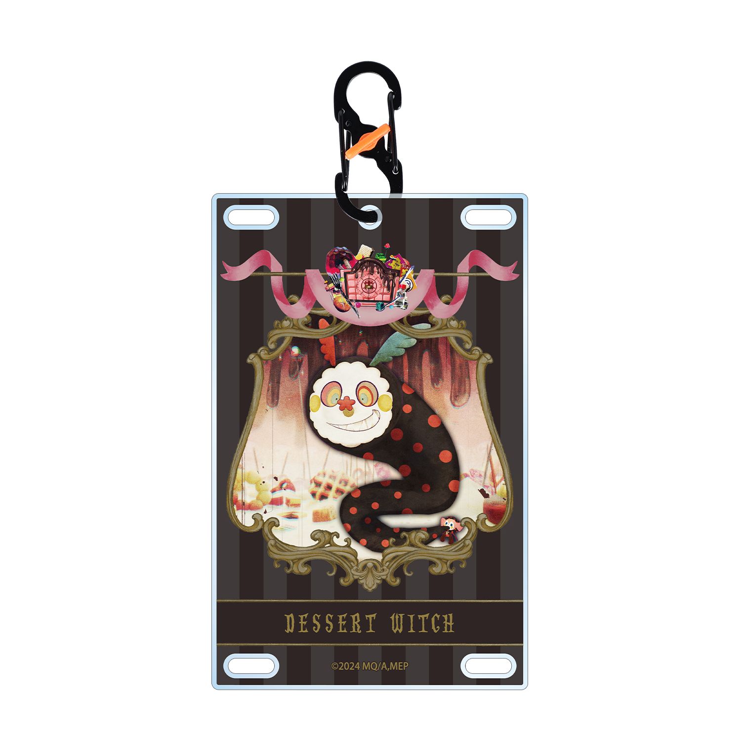 魔法少女まどか☆マギカ Magia Exedra お菓子の魔女 カラビナ付きカード型アクリルキーホルダー - 公式商品画像 | AniSmile