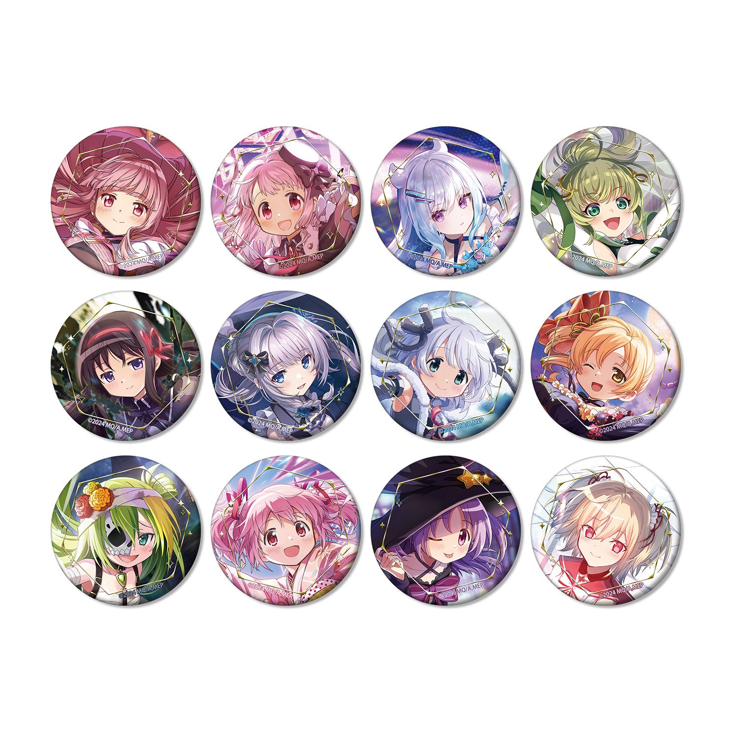 魔法少女まどか☆マギカ Magia Exedra トレーディングマットジュエリー缶バッジ(単位/単品) - 公式商品画像 | AniSmile