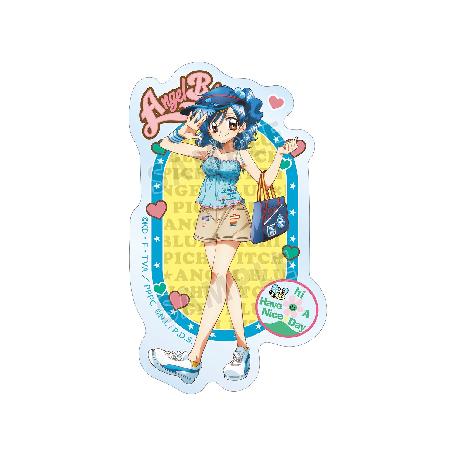 アニメ「ぴちぴちピッチ」 ANGEL BLUEコラボ 描き下ろし 宝生 波音 クリアダイカットステッカー ver.A - 公式商品画像 | AniSmile