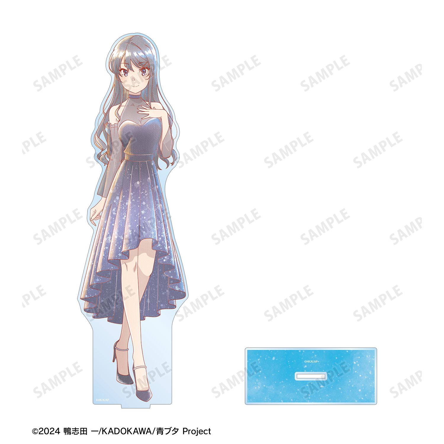 「青春ブタ野郎」シリーズ 描き下ろし 桜島麻衣 星空ドレスver. Ani-Art aqua label 特大アクリルスタンド 画像 3 | AniSmile