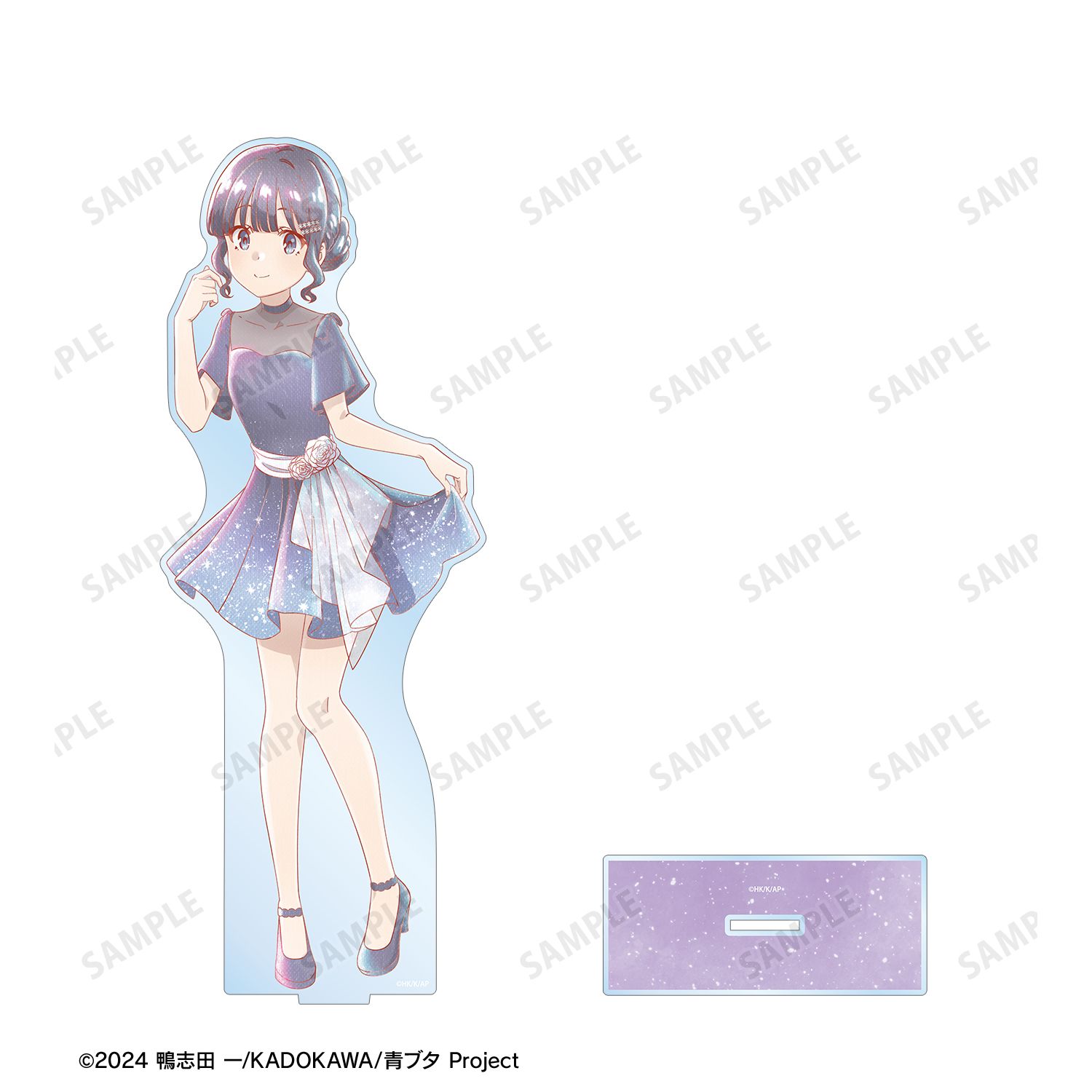 「青春ブタ野郎」シリーズ 描き下ろし 牧之原翔子 星空ドレスver. Ani-Art aqua label 特大アクリルスタンド 画像 3 | AniSmile
