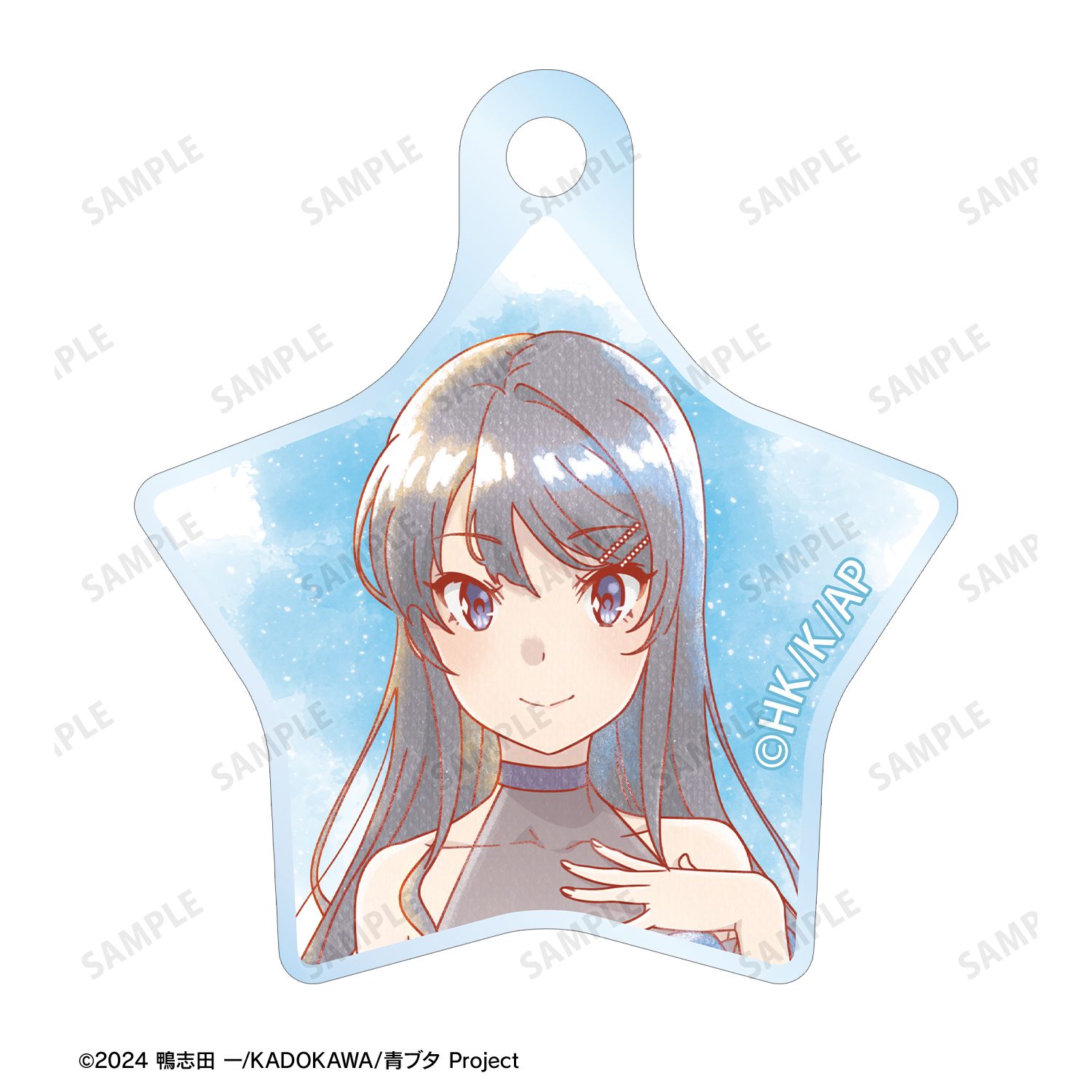 「青春ブタ野郎」シリーズ 描き下ろし 桜島麻衣 星空ドレスver. Ani-Art aqua label 2連ワイヤーアクリルキーホルダー 画像 3 | AniSmile