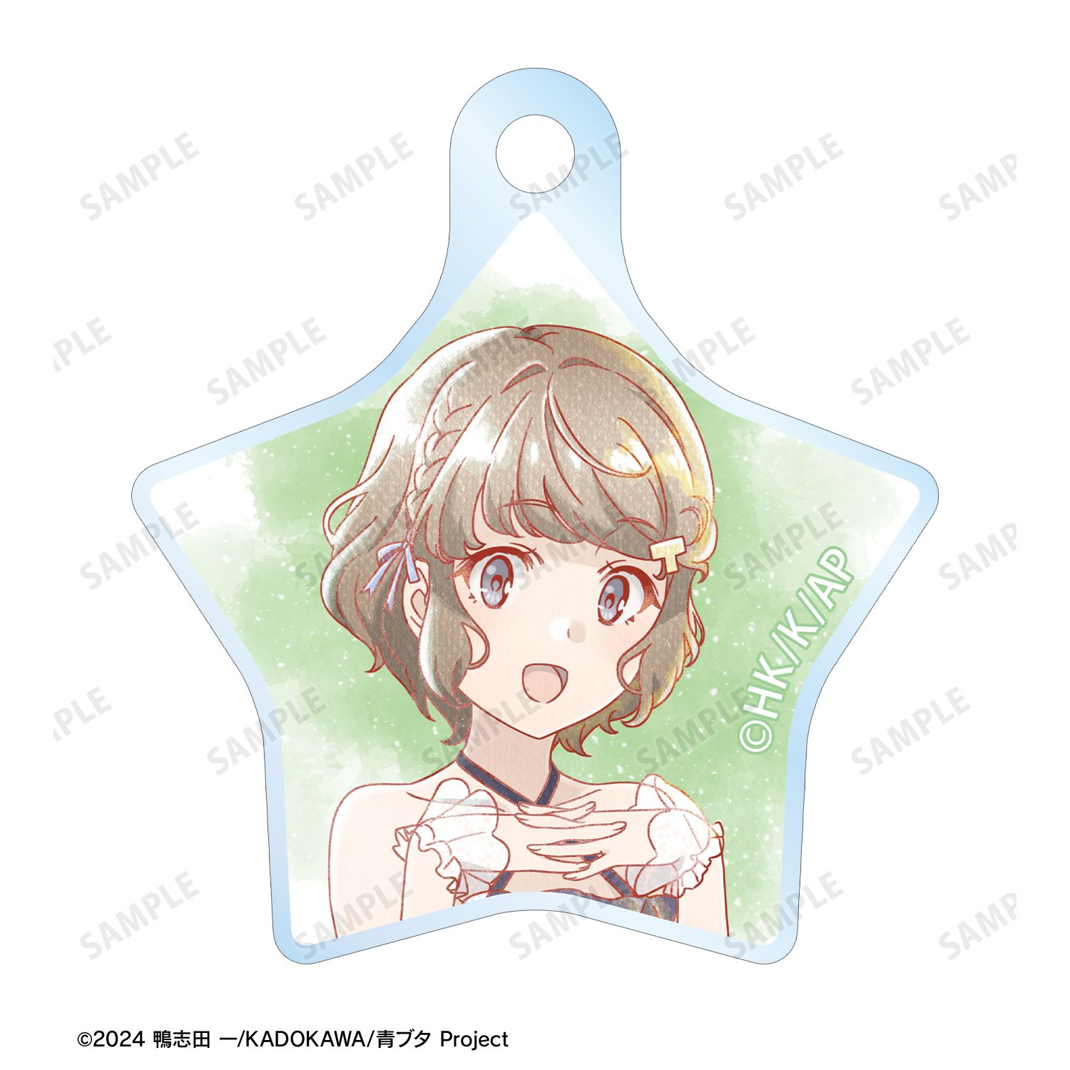「青春ブタ野郎」シリーズ 描き下ろし 古賀朋絵 星空ドレスver. Ani-Art aqua label 2連ワイヤーアクリルキーホルダー 画像 3 | AniSmile