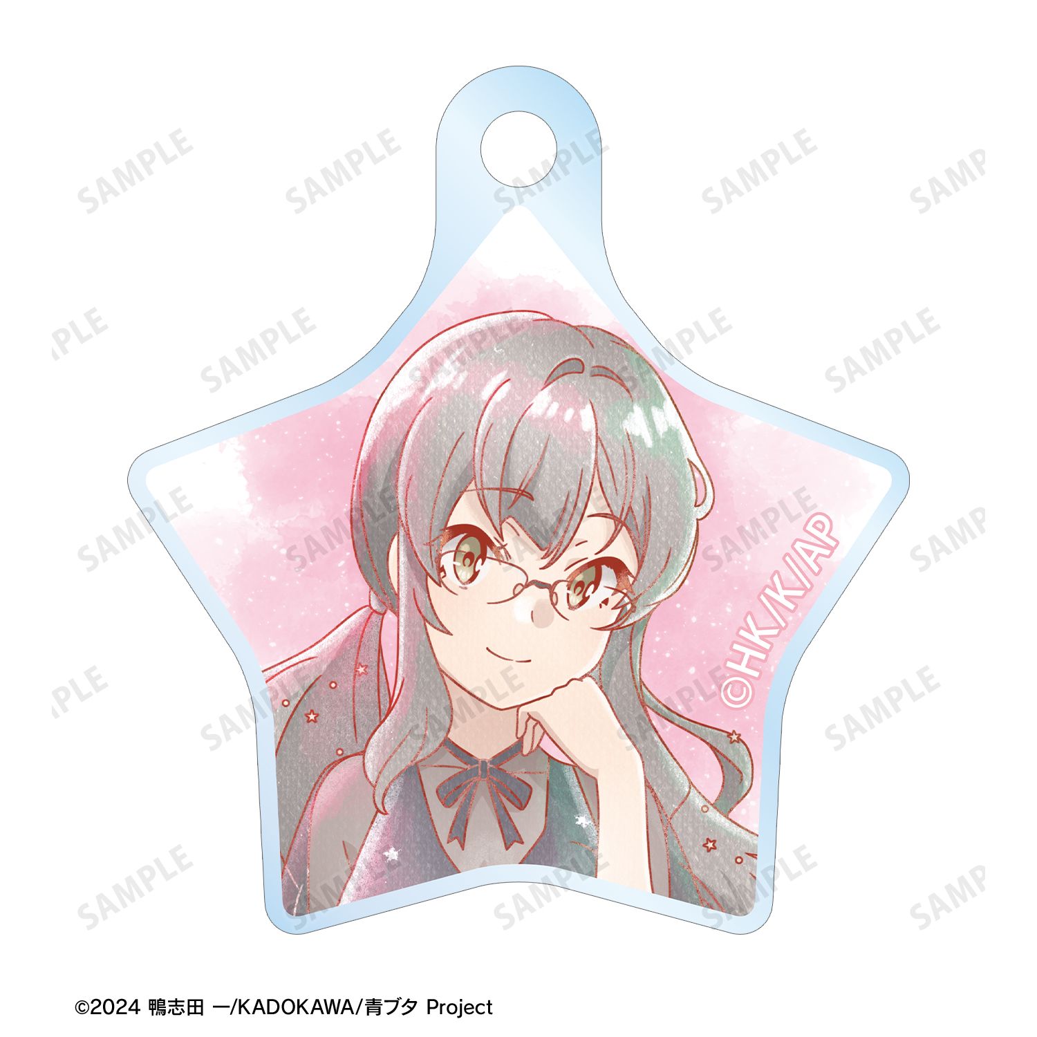 「青春ブタ野郎」シリーズ 描き下ろし 双葉理央 星空ドレスver. Ani-Art aqua label 2連ワイヤーアクリルキーホルダー 画像 3 | AniSmile