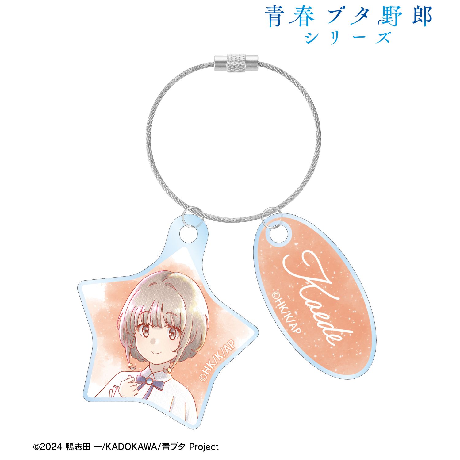 「青春ブタ野郎」シリーズ 描き下ろし 梓川花楓 星空ドレスver. Ani-Art aqua label 2連ワイヤーアクリルキーホルダー 画像 2 | AniSmile