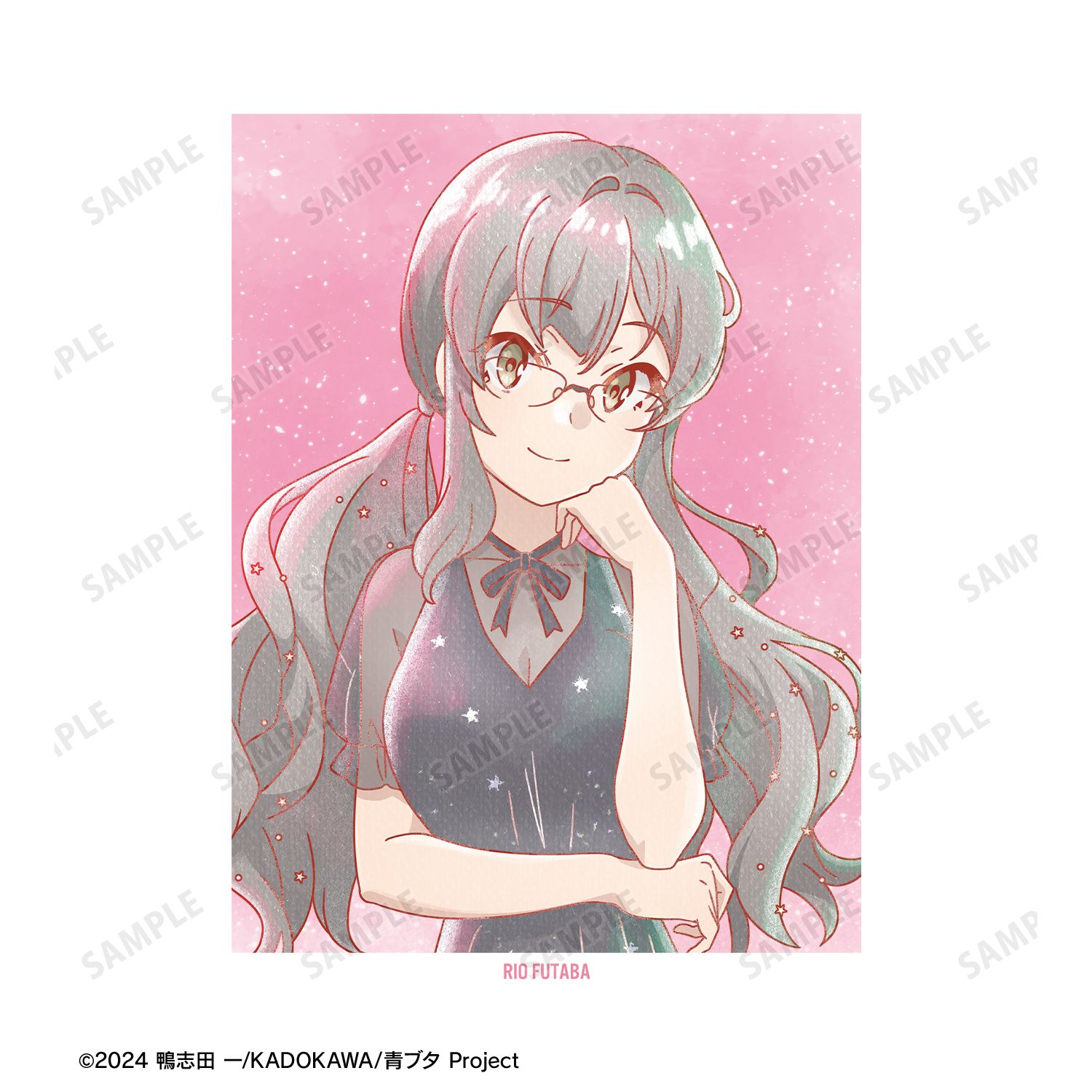 「青春ブタ野郎」シリーズ 描き下ろし 双葉理央 星空ドレスver. Ani-Art aqua label Teeユニセックス(サイズ/XL) 画像 3 | AniSmile