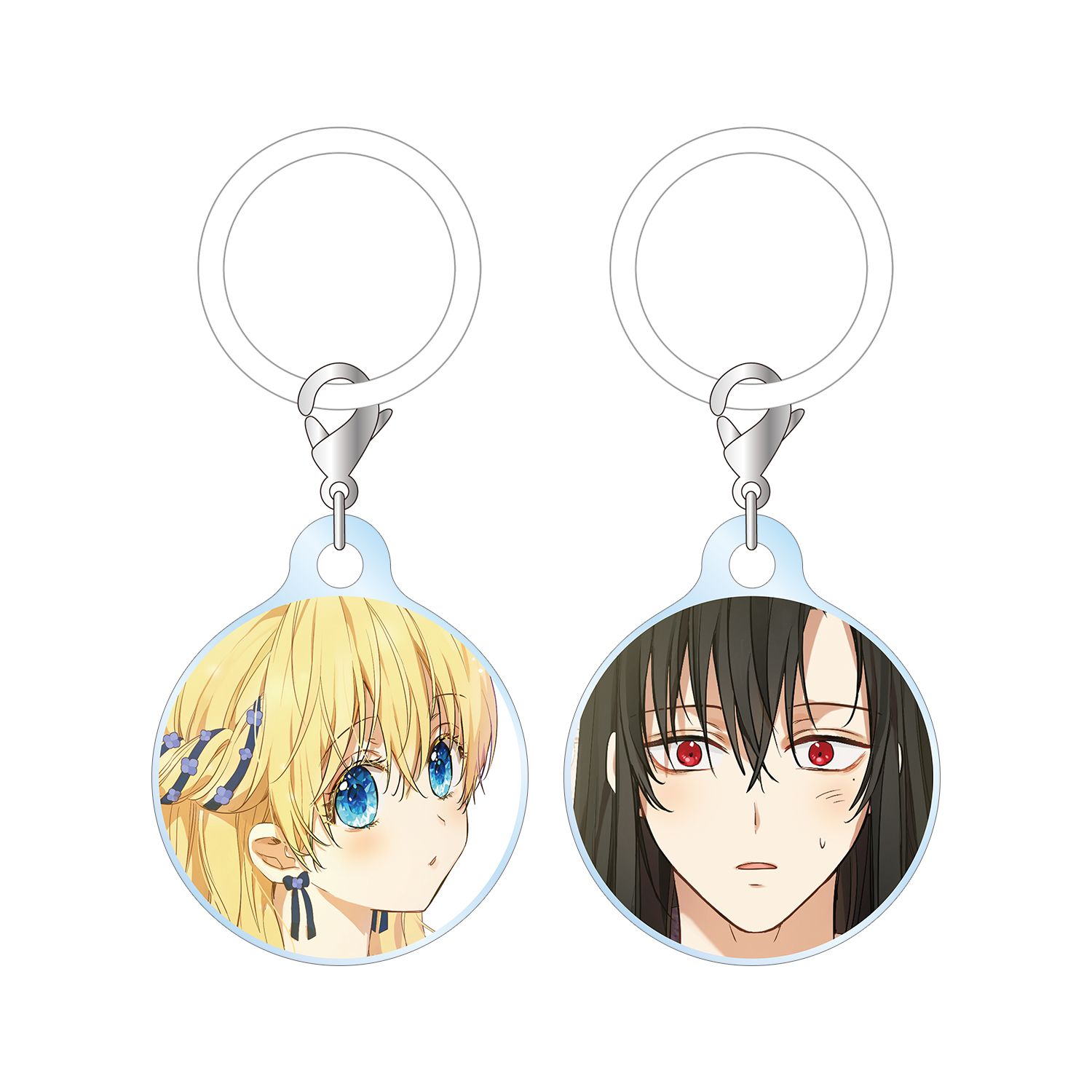 ある日、お姫様になってしまった件について アタナシア&ルーカス 目印ミニアクリルチャーム2個セット - 公式商品画像 | AniSmile