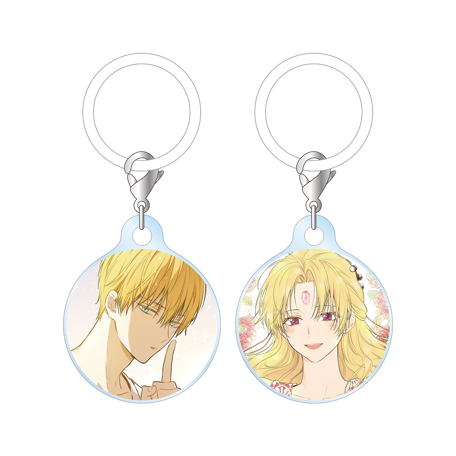 ある日、お姫様になってしまった件について クロード&ダイアナ 目印ミニアクリルチャーム2個セット - 公式商品画像 | AniSmile