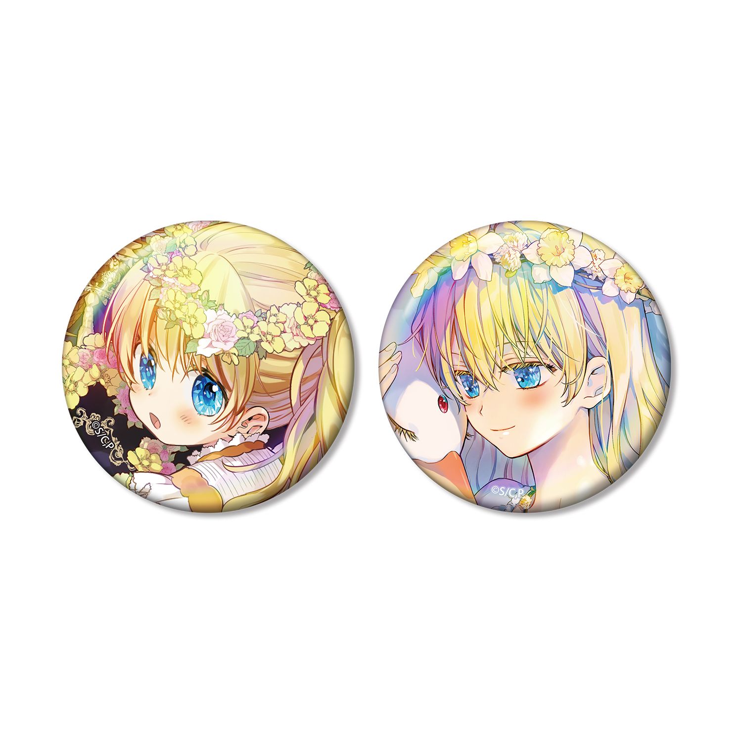 ある日、お姫様になってしまった件について アタナシア オーロラ缶バッジ2個セット - 公式商品画像 | AniSmile
