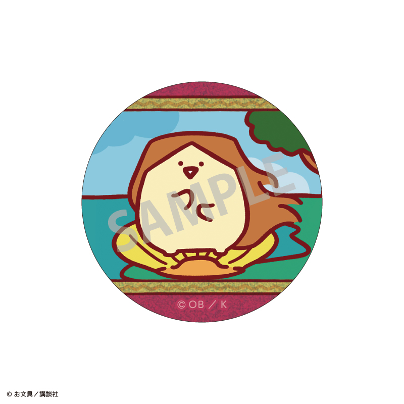 お文具といっしょ トレーディンググリッター缶バッジ/名画といっしょ 画像 3 | AniSmile