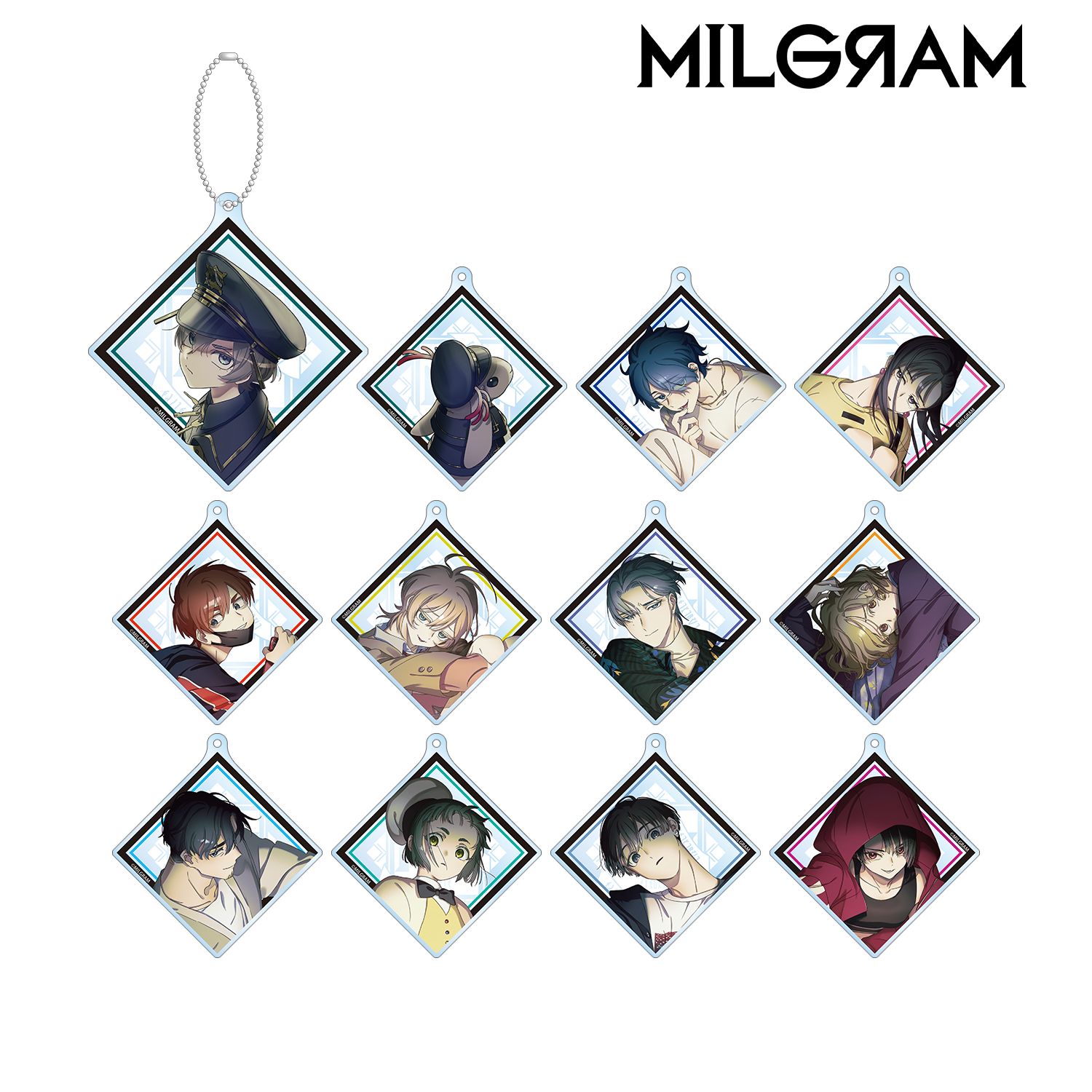 MILGRAM -ミルグラム- 描き下ろしイラスト 3rd Anniversary ver. トレーディングアクリルキーホルダー(単位/単品) 画像 3 | AniSmile
