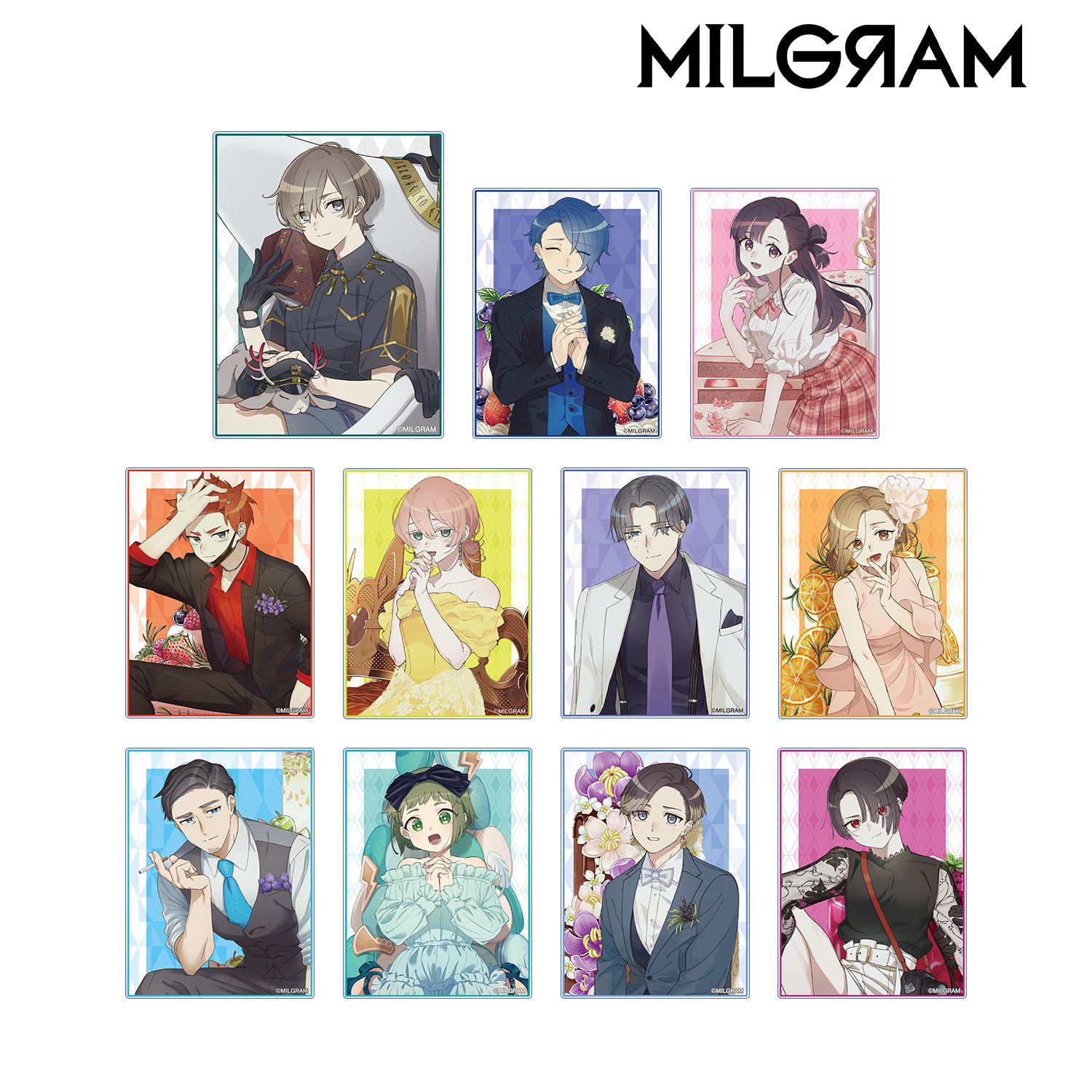 MILGRAM -ミルグラム- 描き下ろしイラスト トレーディングアクリルカード(単位/単品) 画像 3 | AniSmile