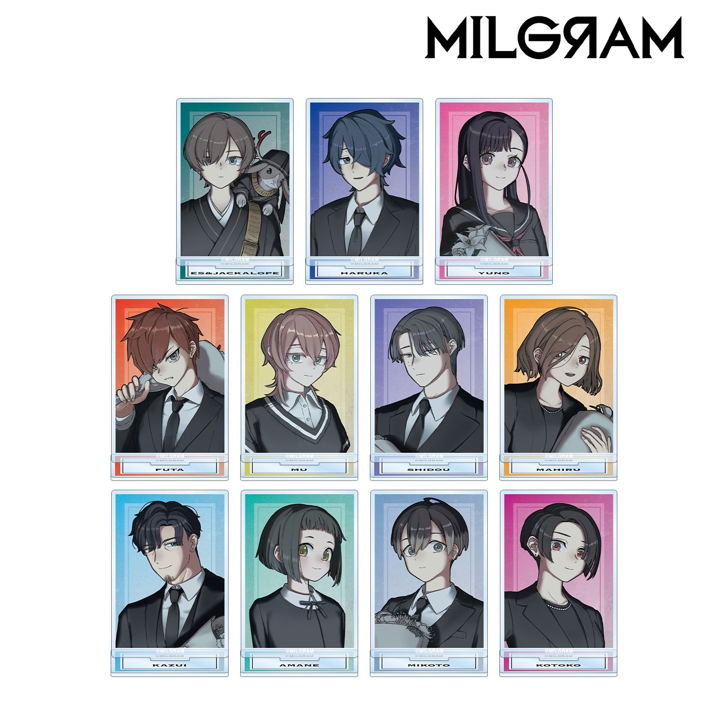 MILGRAM -ミルグラム- 描き下ろし 4th Anniversary ver. トレーディングアクリルスタンド(単位/単品) 画像 2 | AniSmile