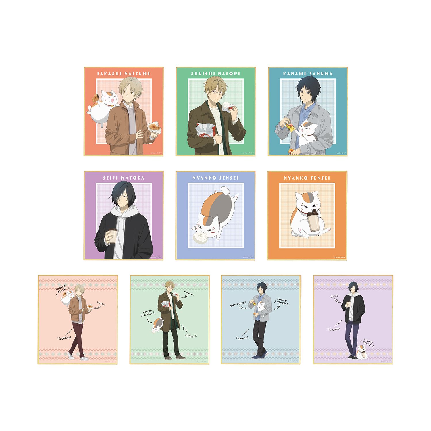 夏目友人帳 描き下ろし 冬の装いver. トレーディングミニ色紙(単位/単品) - 公式商品画像 | AniSmile