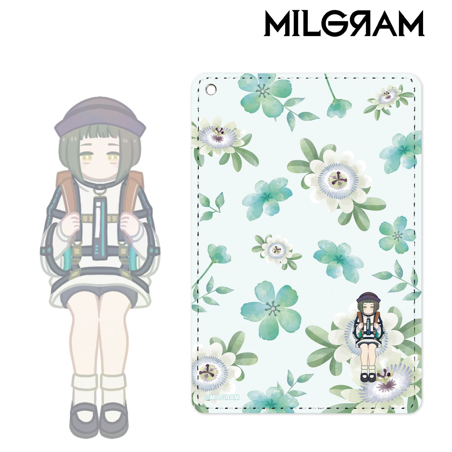 MILGRAM -ミルグラム- アマネ Botania 1ポケットパスケース 画像 3 | AniSmile