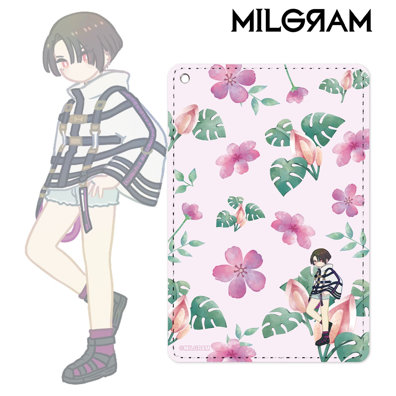 MILGRAM -ミルグラム- コトコ Botania 1ポケットパスケース 画像 2 | AniSmile