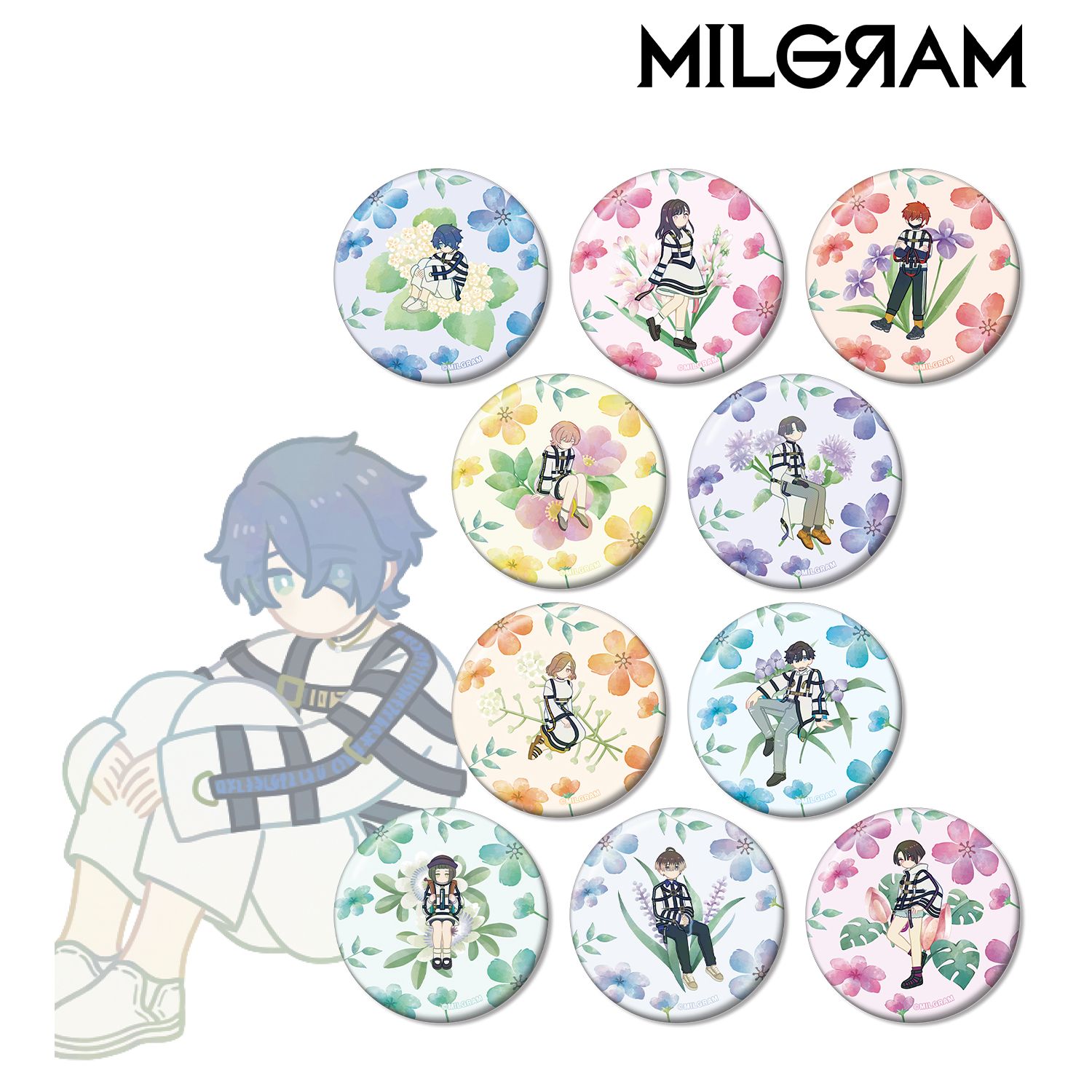 MILGRAM -ミルグラム- トレーディング Botania 缶バッジ(単位/単品) 画像 3 | AniSmile