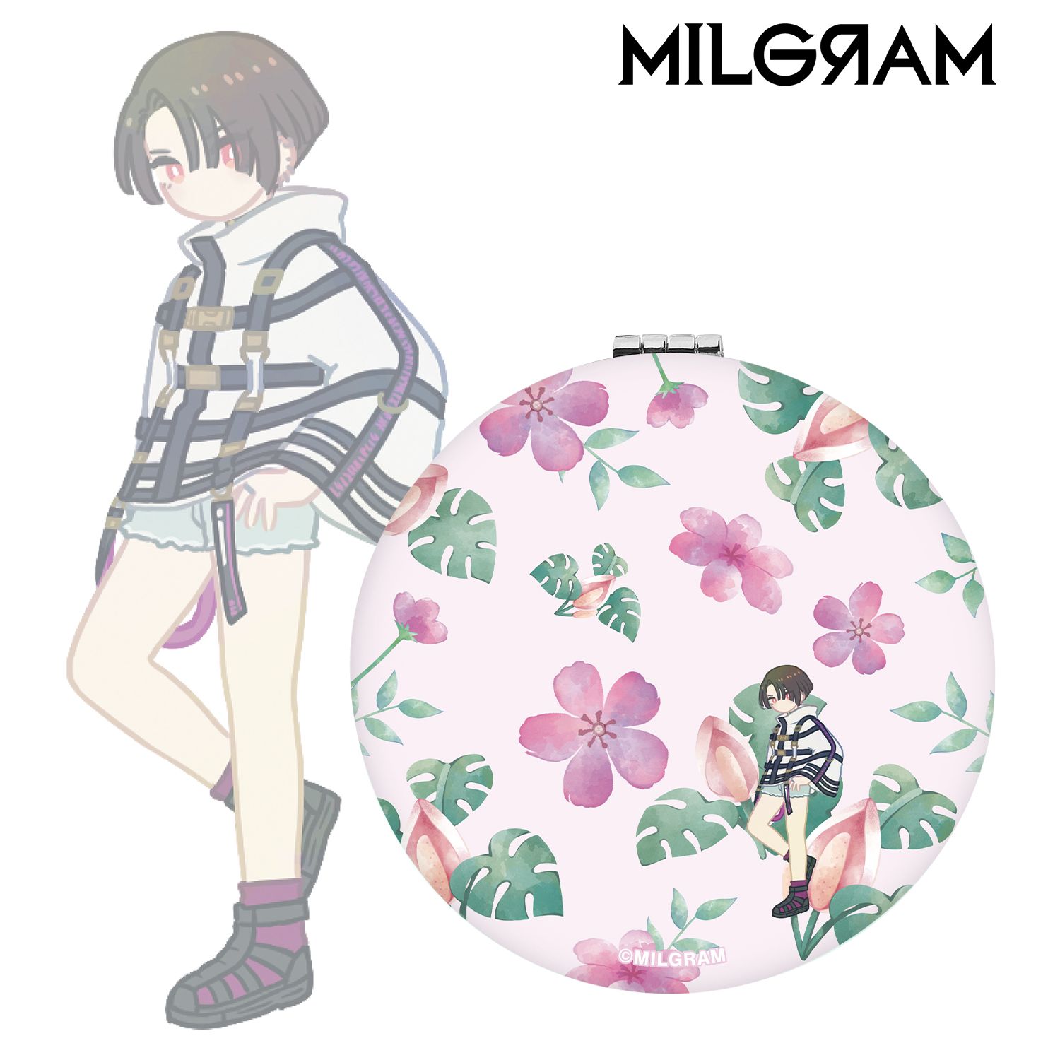 MILGRAM -ミルグラム- コトコ Botania 折りたたみミラー 画像 3 | AniSmile