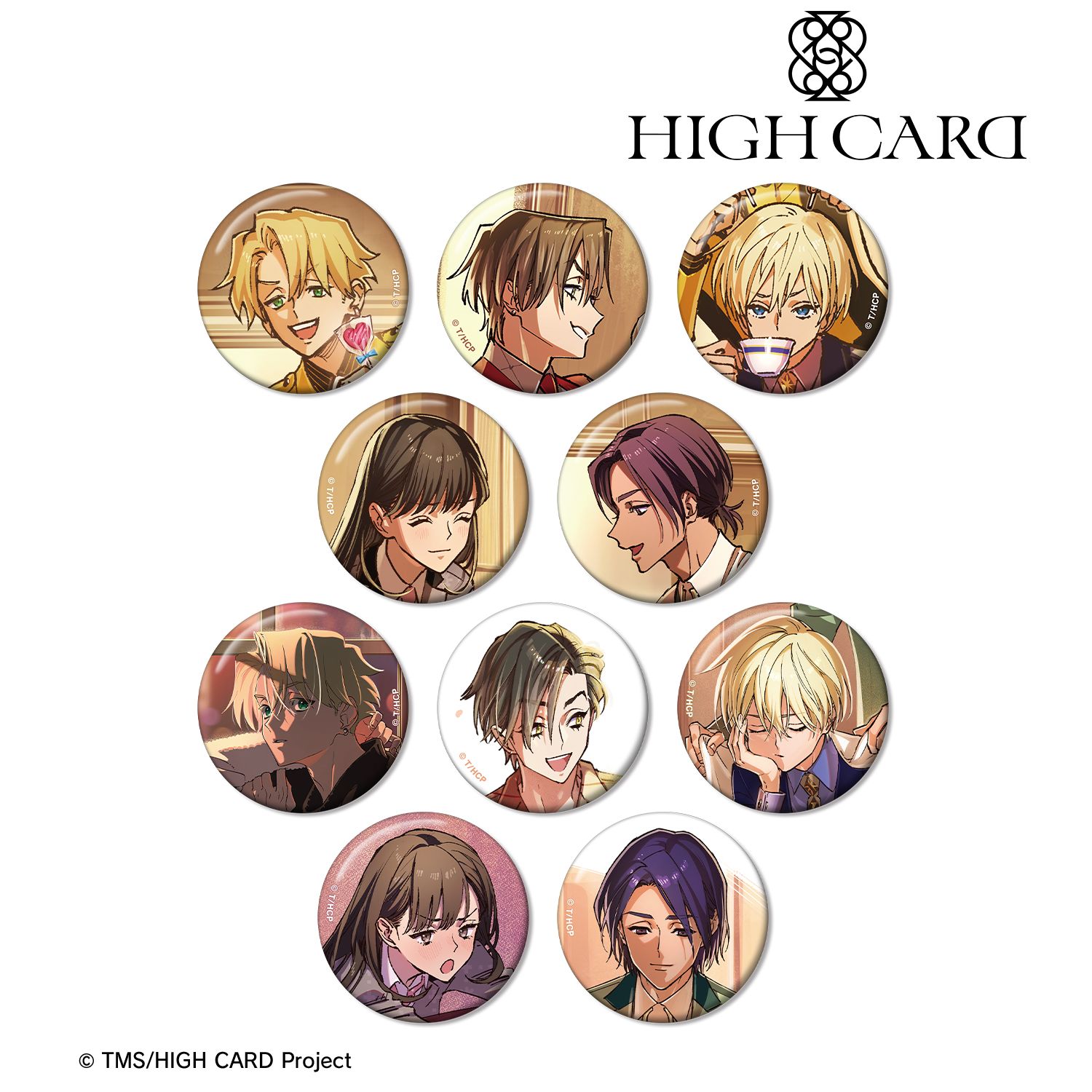 TVアニメ「HIGH CARD」 トレーディングエンディングイラスト缶バッジ(単位/単品) 画像 2 | AniSmile