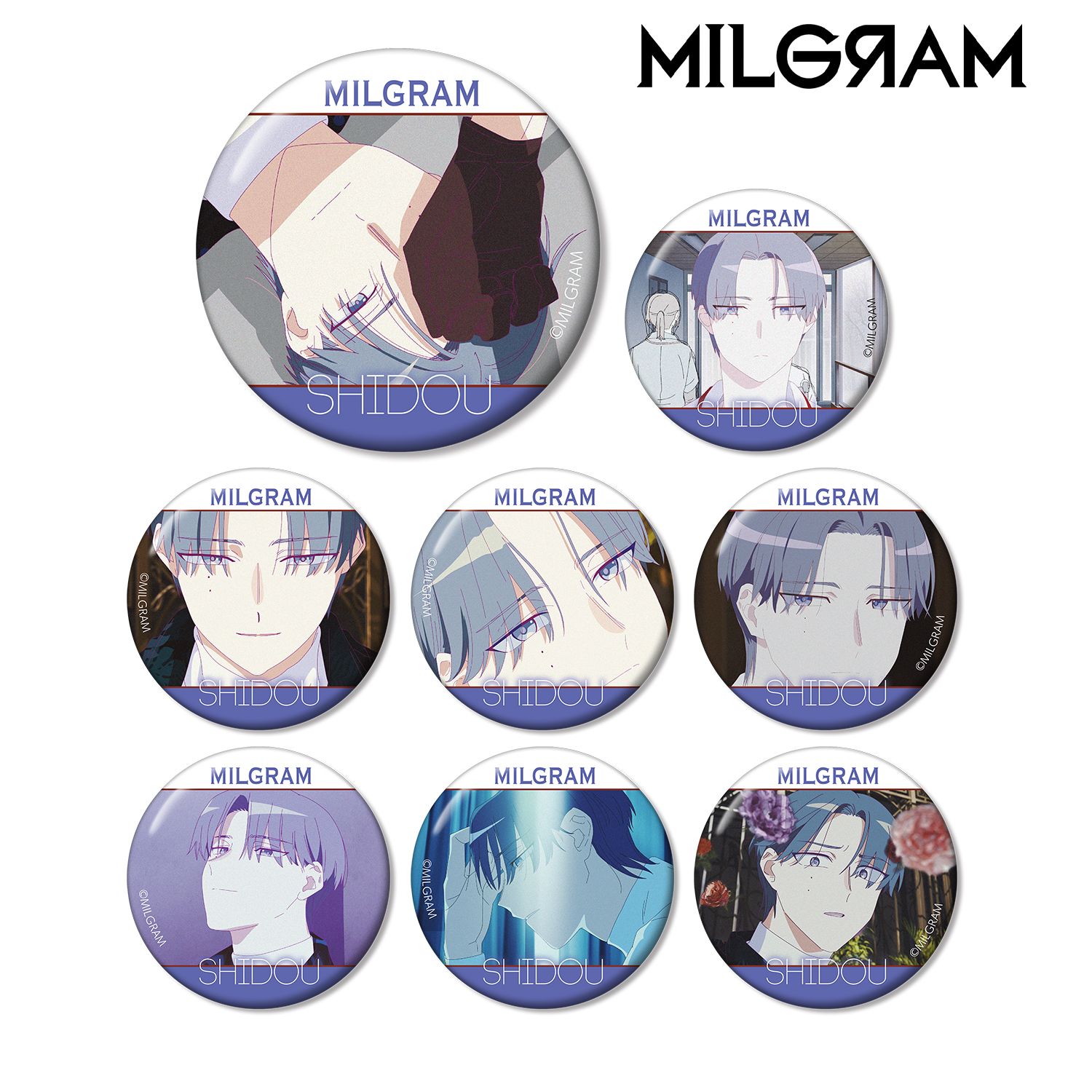 MILGRAM -ミルグラム- トレーディング MV 缶バッジ シドウ 『スローダウン』(単位/単品) 画像 3 | AniSmile
