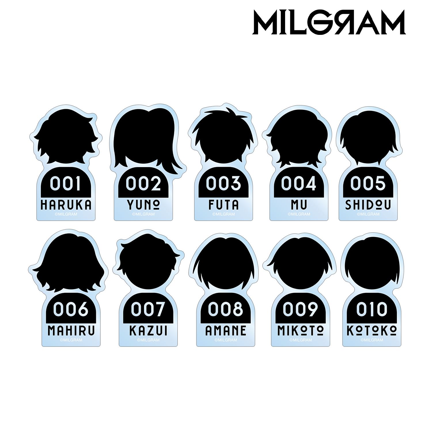 MILGRAM -ミルグラム- トレーディング囚人アイコンアクリルマスコット(単位/単品) 画像 3 | AniSmile