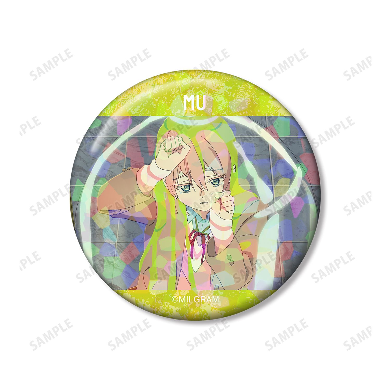 MILGRAM -ミルグラム- ムウ 場面写ホログラム缶バッジ2個セット 画像 3 | AniSmile