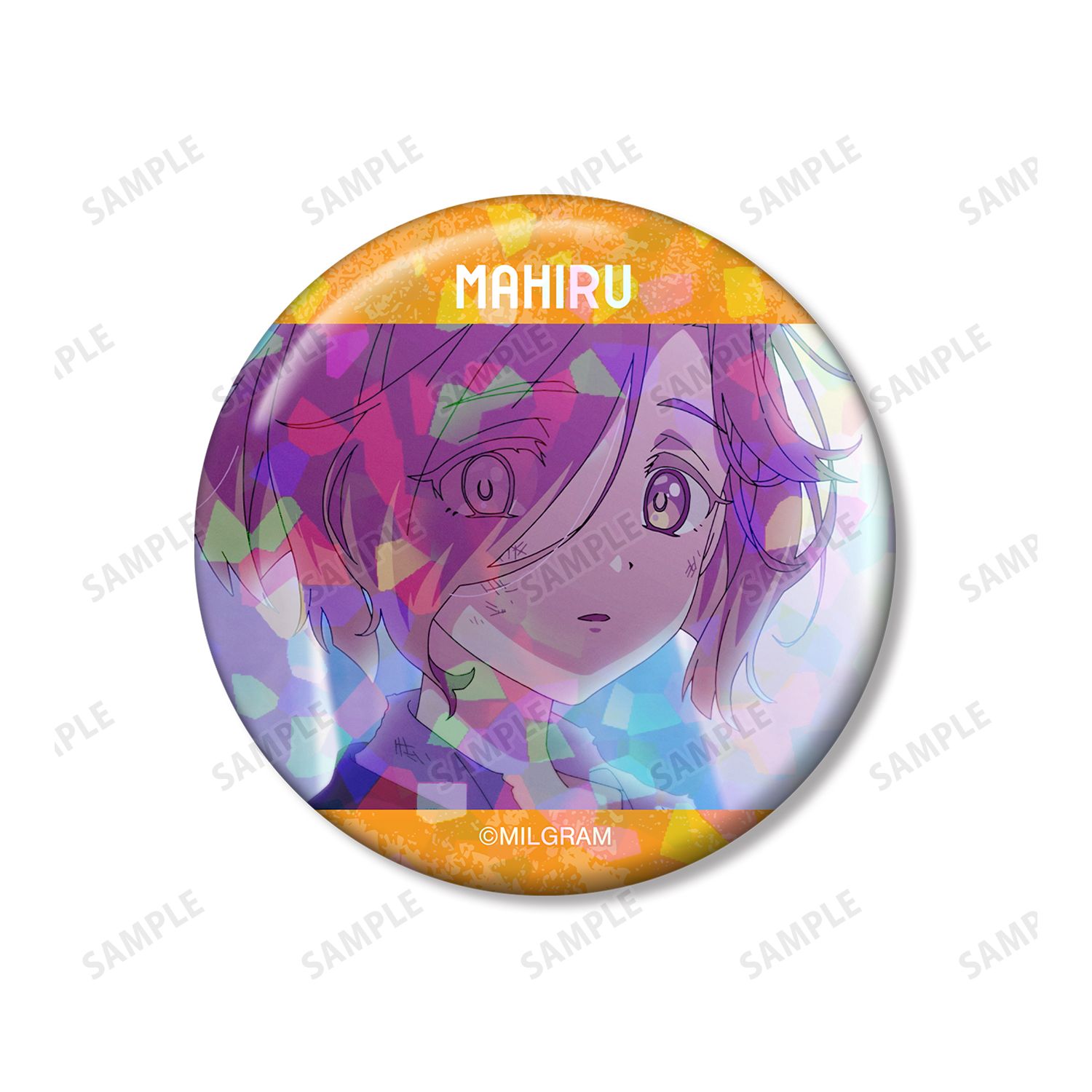 MILGRAM -ミルグラム- マヒル 場面写ホログラム缶バッジ2個セット 画像 4 | AniSmile