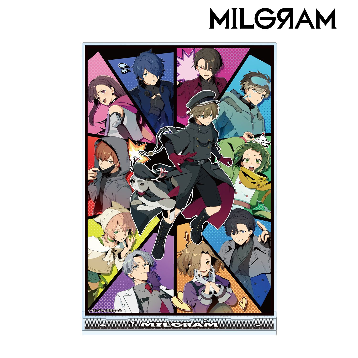MILGRAM -ミルグラム- 描き下ろし 集合 アメコミ風ver. BIGアクリルスタンド 画像 2 | AniSmile
