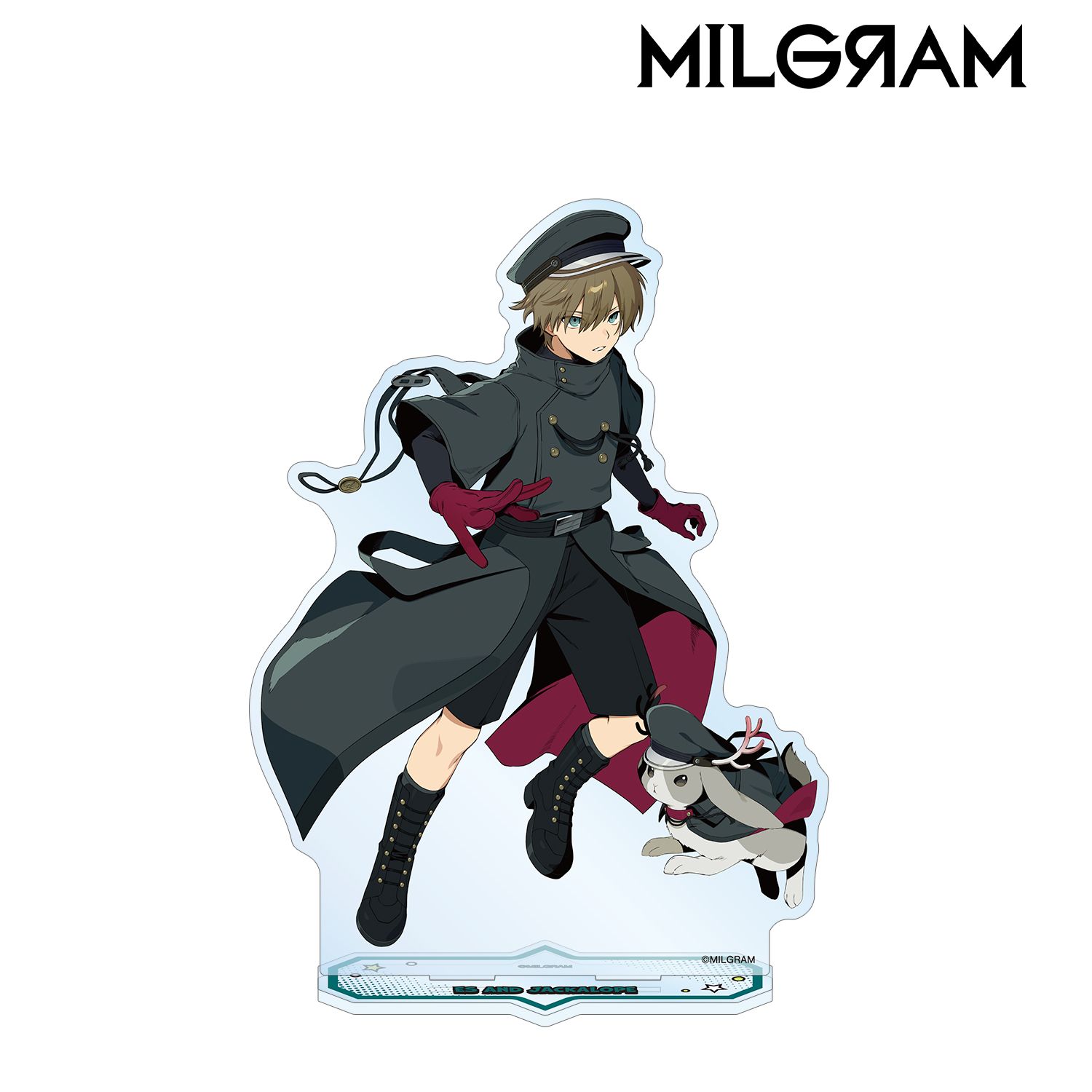 MILGRAM -ミルグラム- 描き下ろし エス&ジャッカロープ アメコミ風ver. BIGアクリルスタンド Image 2 | AniSmile