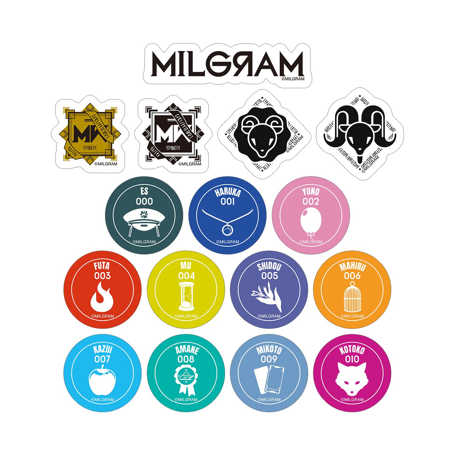 MILGRAM -ミルグラム- フレークシール - 公式商品画像 | AniSmile