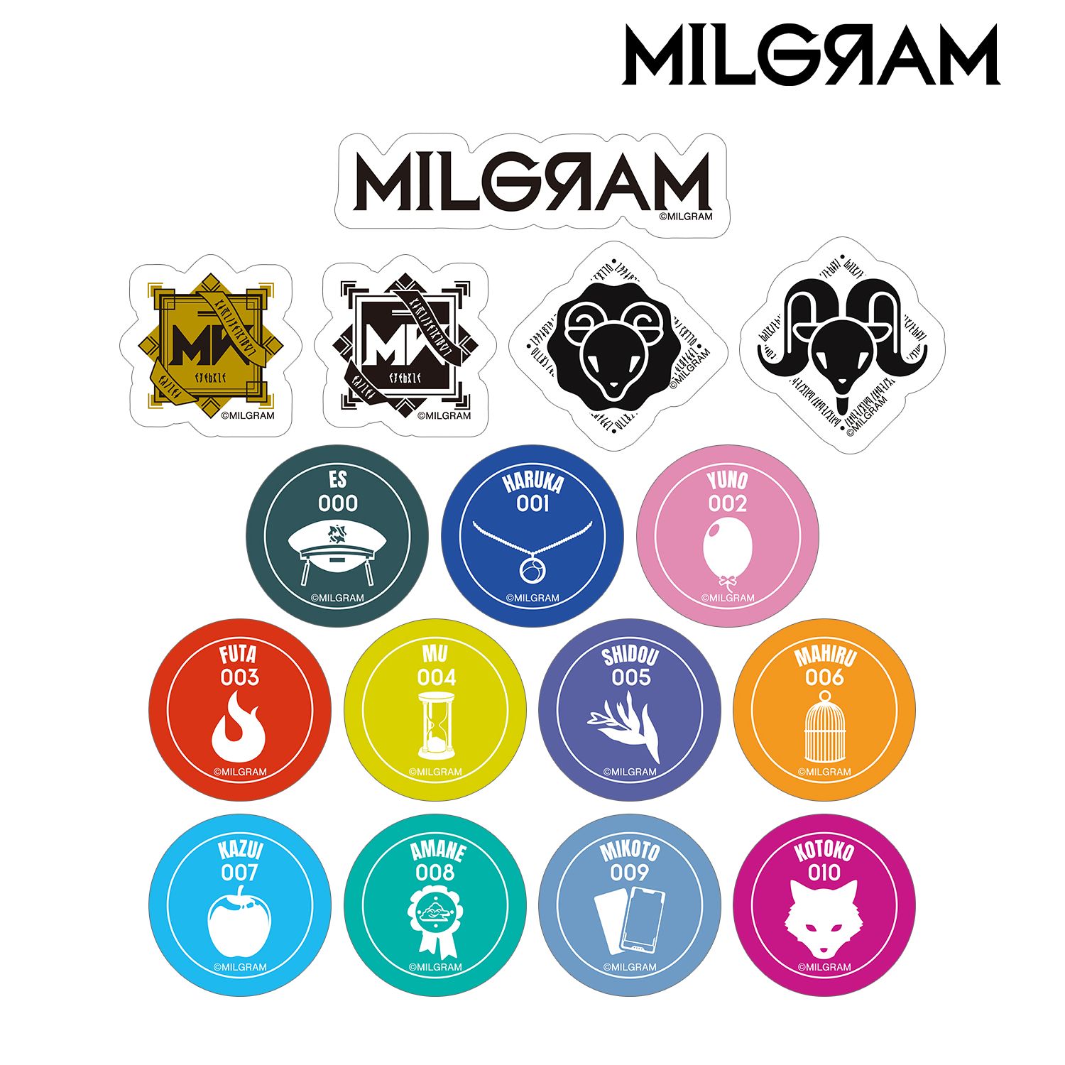 MILGRAM -ミルグラム- フレークシール 画像 2 | AniSmile