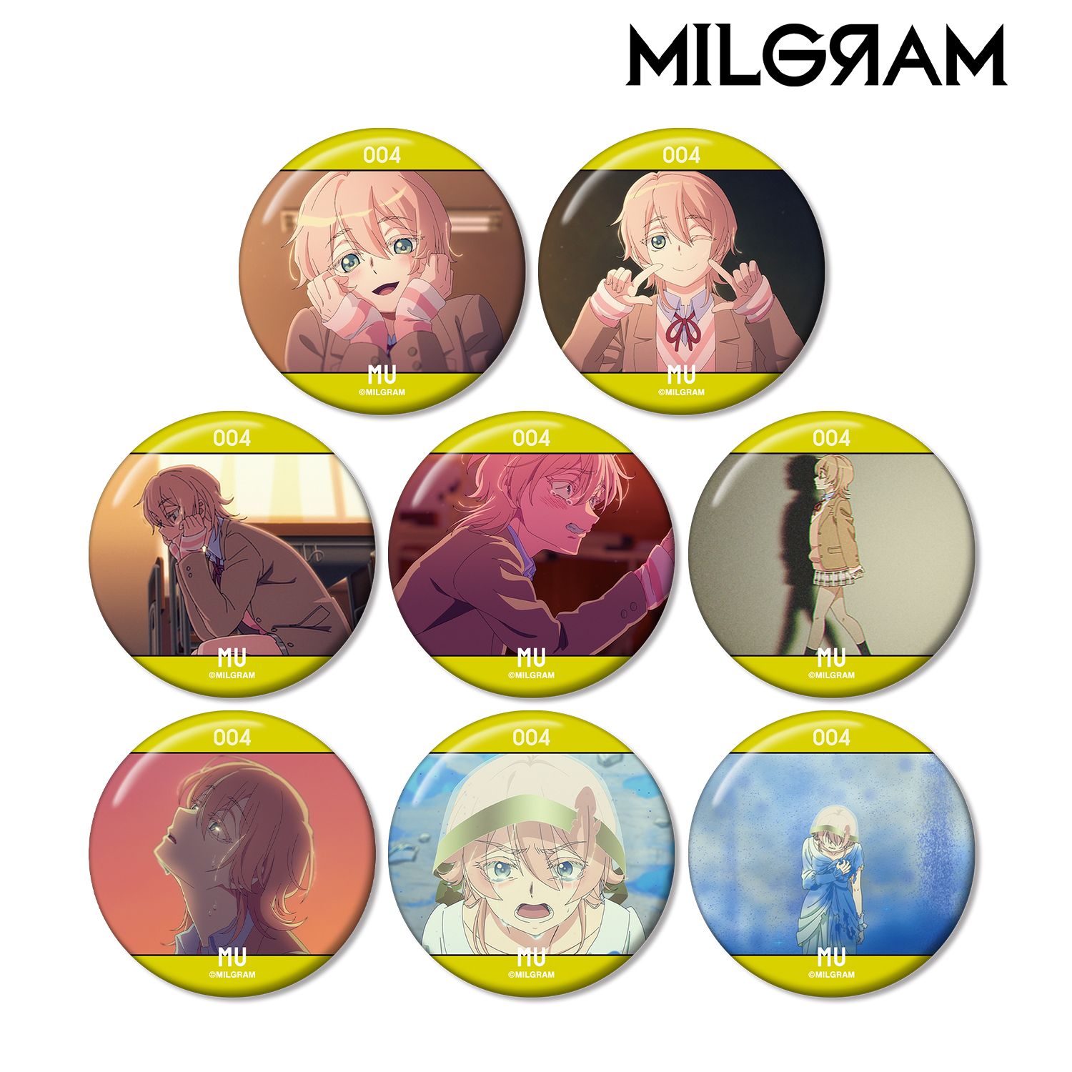 MILGRAM -ミルグラム- トレーディング MV 缶バッジ ムウ『ペイン』(単位/単品) 画像 2 | AniSmile