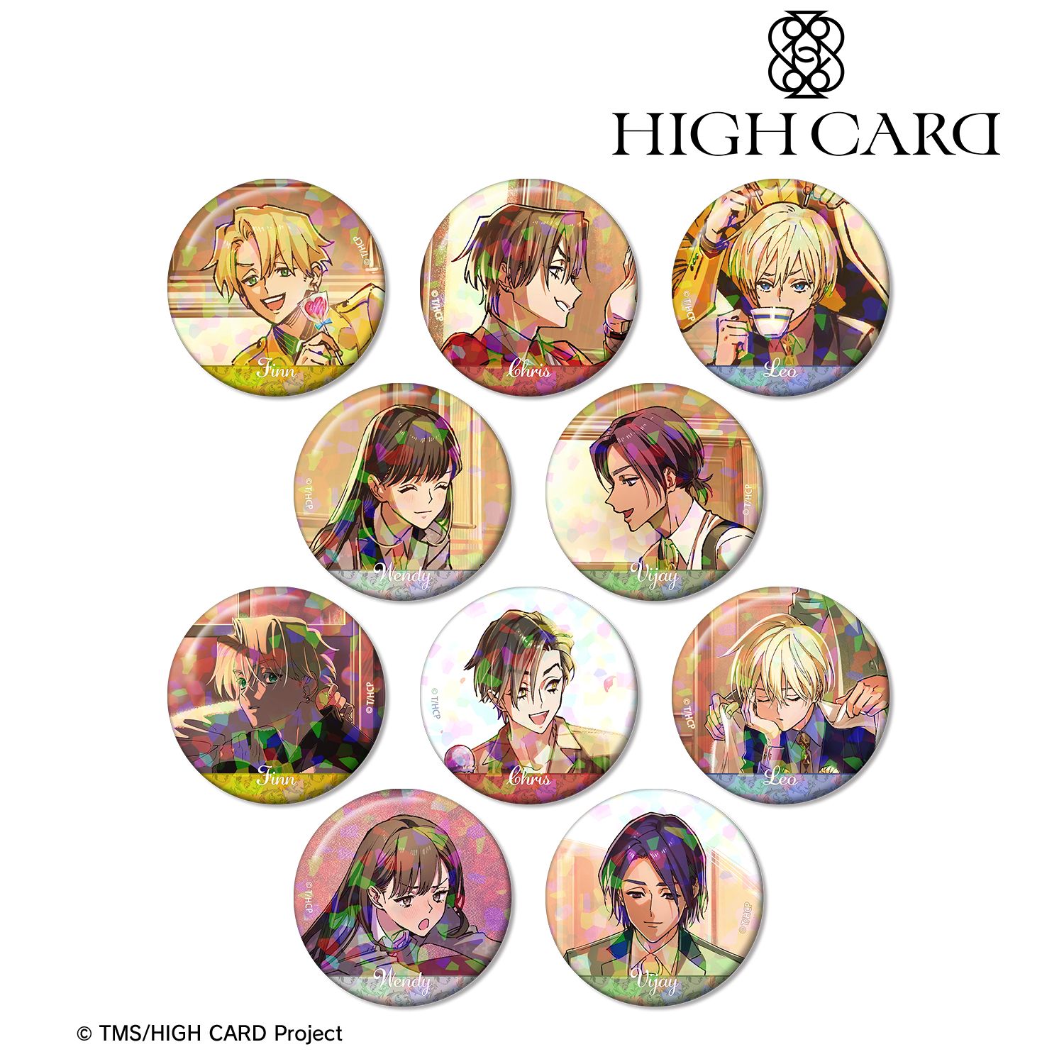 TVアニメ「HIGH CARD」 トレーディング エンディングイラスト ホログラム缶バッジ(単位/単品) 画像 2 | AniSmile