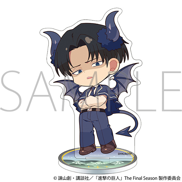 進撃の巨人 ミニアクリルスタンド/リヴァイ ~悪魔~ - 公式商品画像 | AniSmile